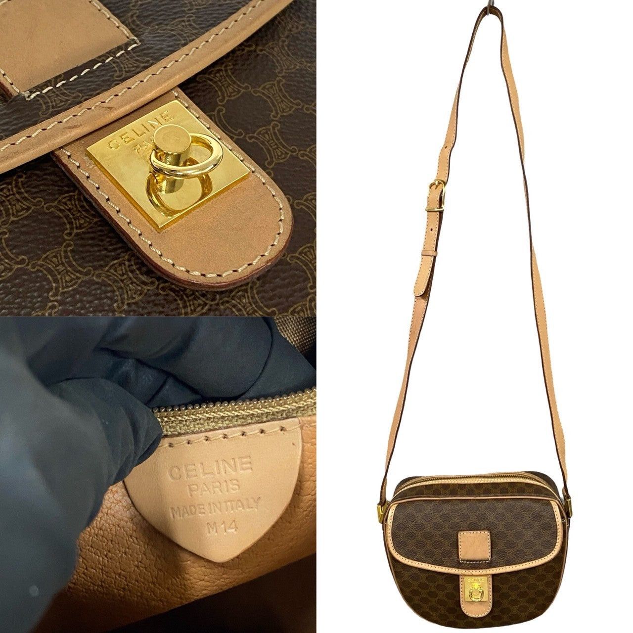 Celine Celine Shoulder Bag Brown Leather Size ONE SIZE - 3 Thumbnail
