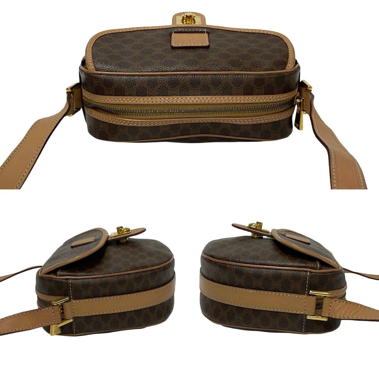 Celine Celine Shoulder Bag Brown Leather Size ONE SIZE - 5 Thumbnail