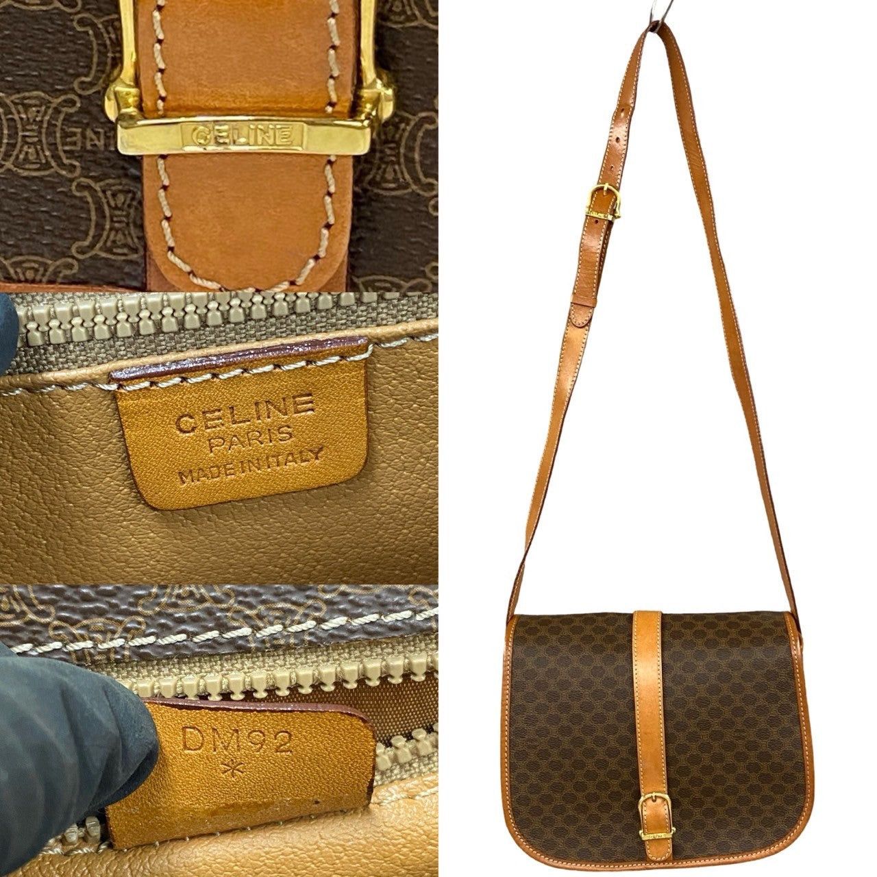 Celine Celine Shoulder Bag Brown Leather Size ONE SIZE - 3 Thumbnail