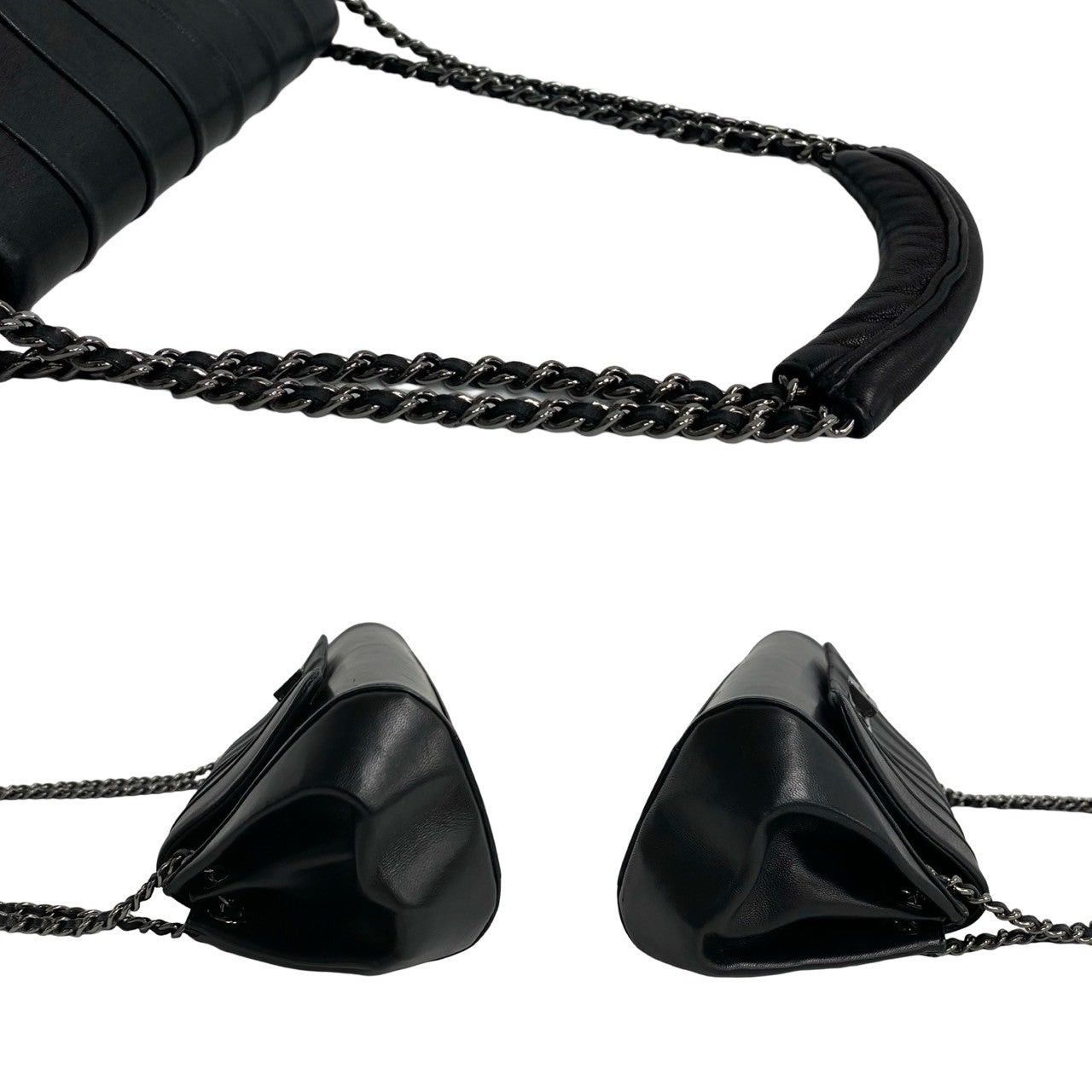 Chanel Chanel Shoulder Bag Black Leather Size ONE SIZE - 5 Thumbnail