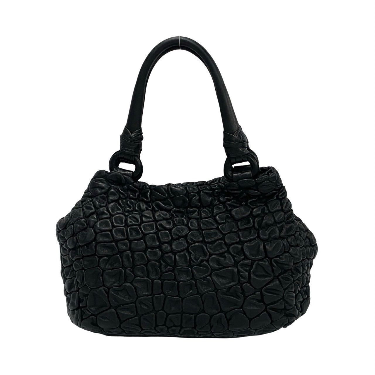 Prada Prada Handbag Black Leather Size ONE SIZE - 4 Thumbnail