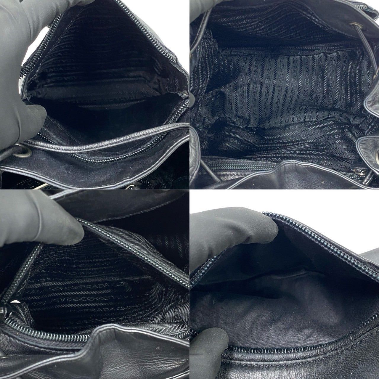 Prada Prada Backpack Black Synthetic Size ONE SIZE - 9 Thumbnail