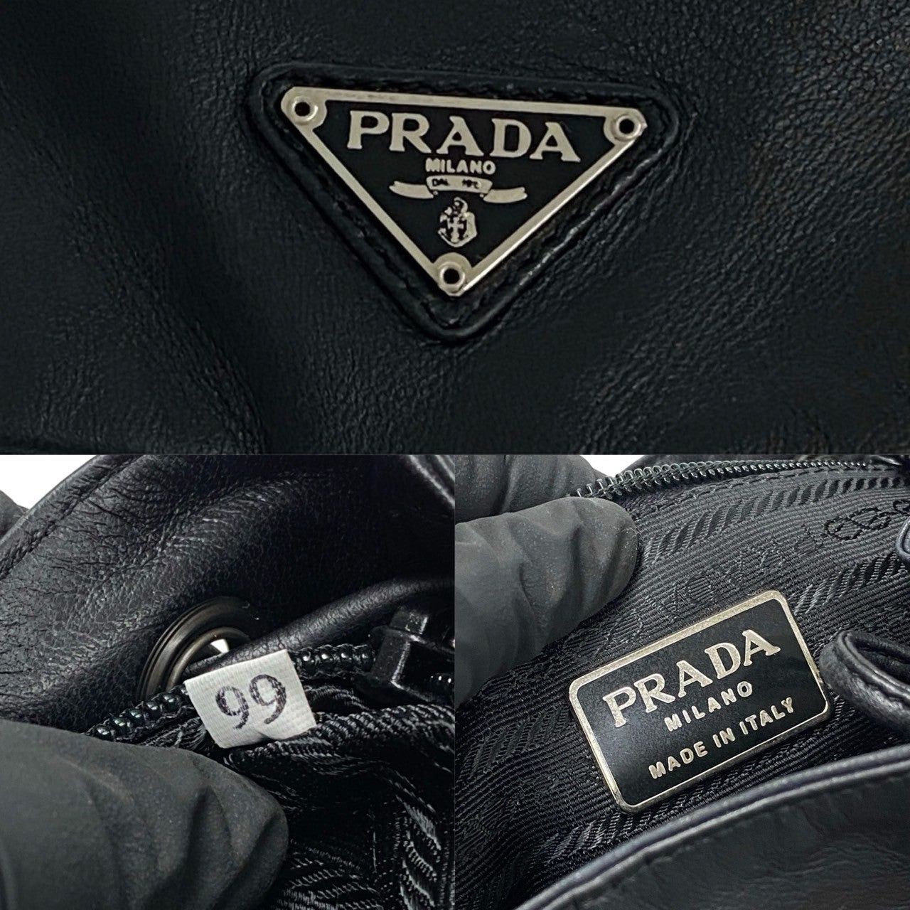 Prada Prada Backpack Black Synthetic Size ONE SIZE - 3 Thumbnail