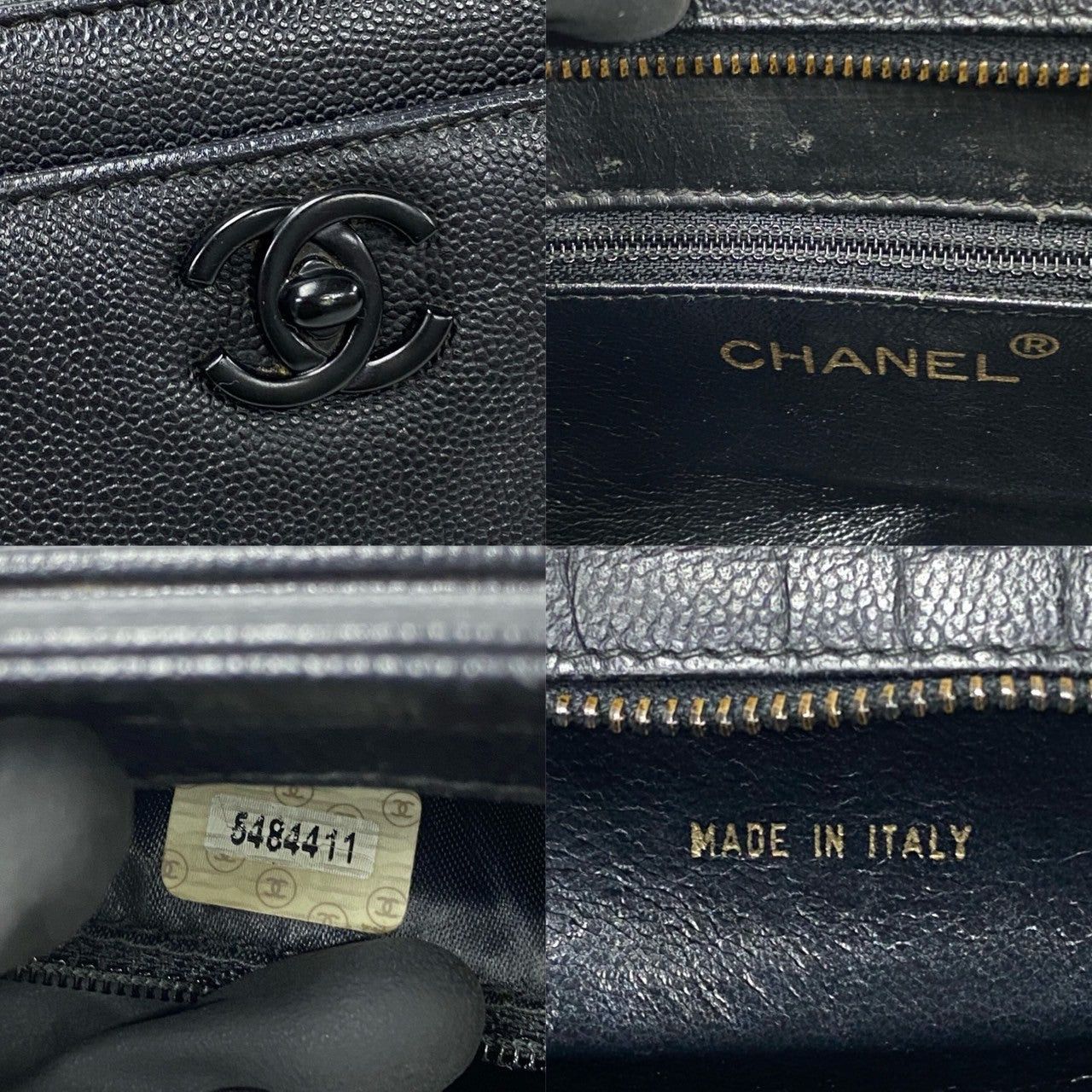 Chanel Chanel Handbag Black Leather Size ONE SIZE - 3 Thumbnail