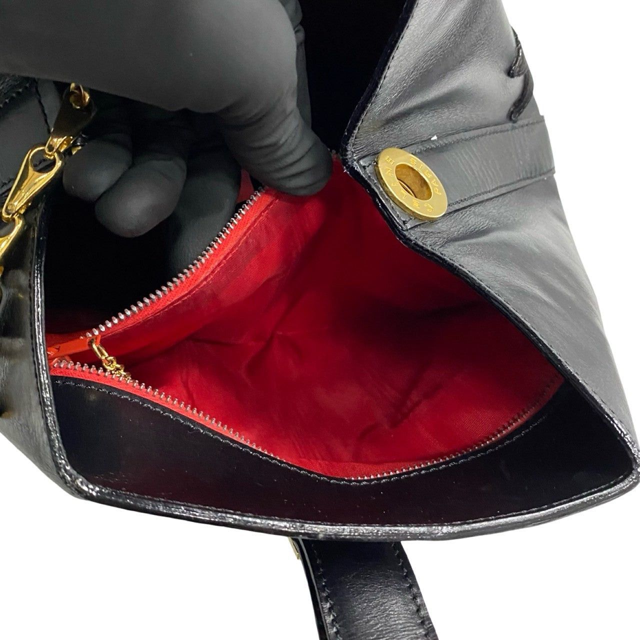 Celine Celine Shoulder Bag Black Leather Size ONE SIZE - 9 Thumbnail