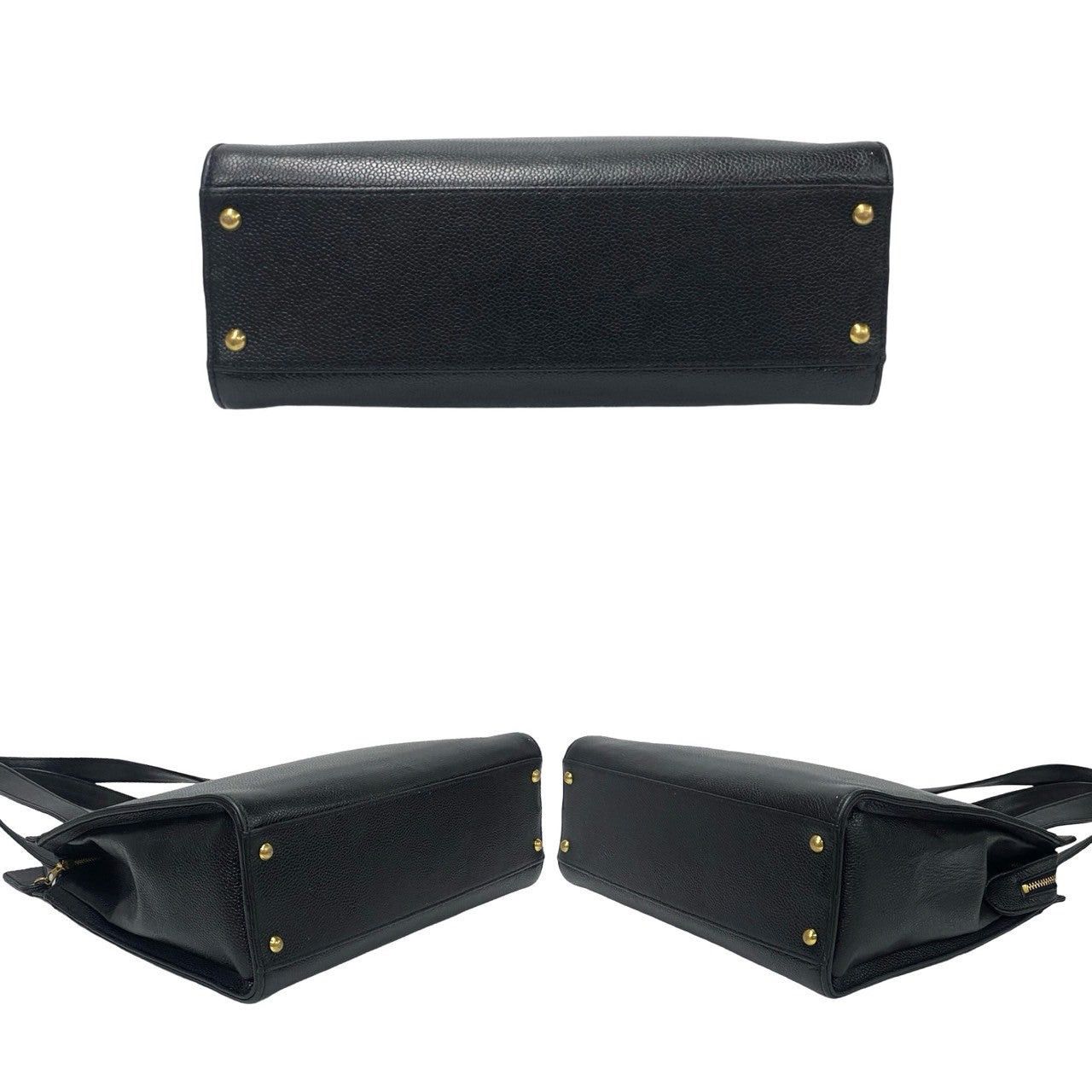 Chanel Chanel Tote Bag Black Leather Size ONE SIZE - 6 Thumbnail