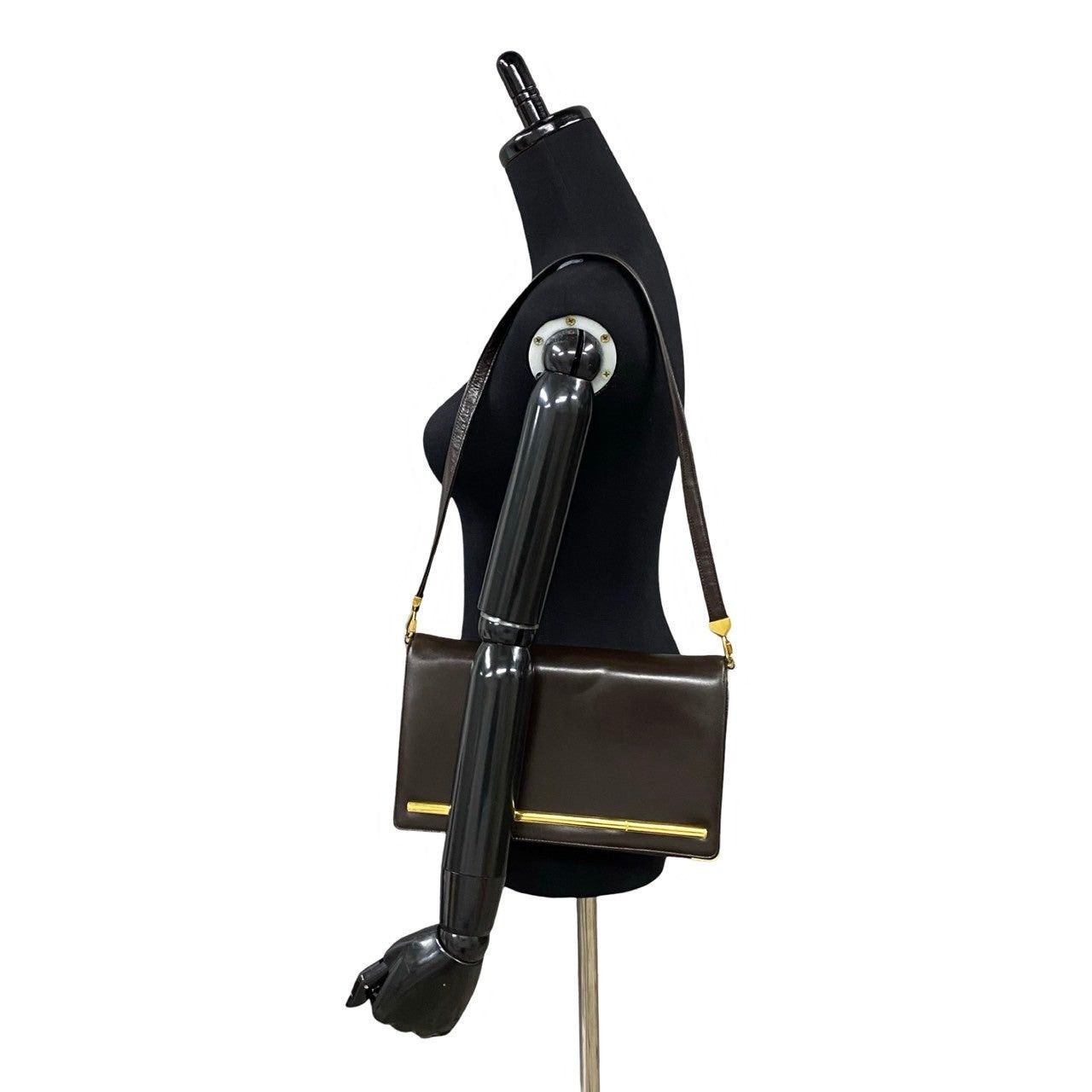 Dior Dior Shoulder Bag Brown Leather Size ONE SIZE - 2 Thumbnail