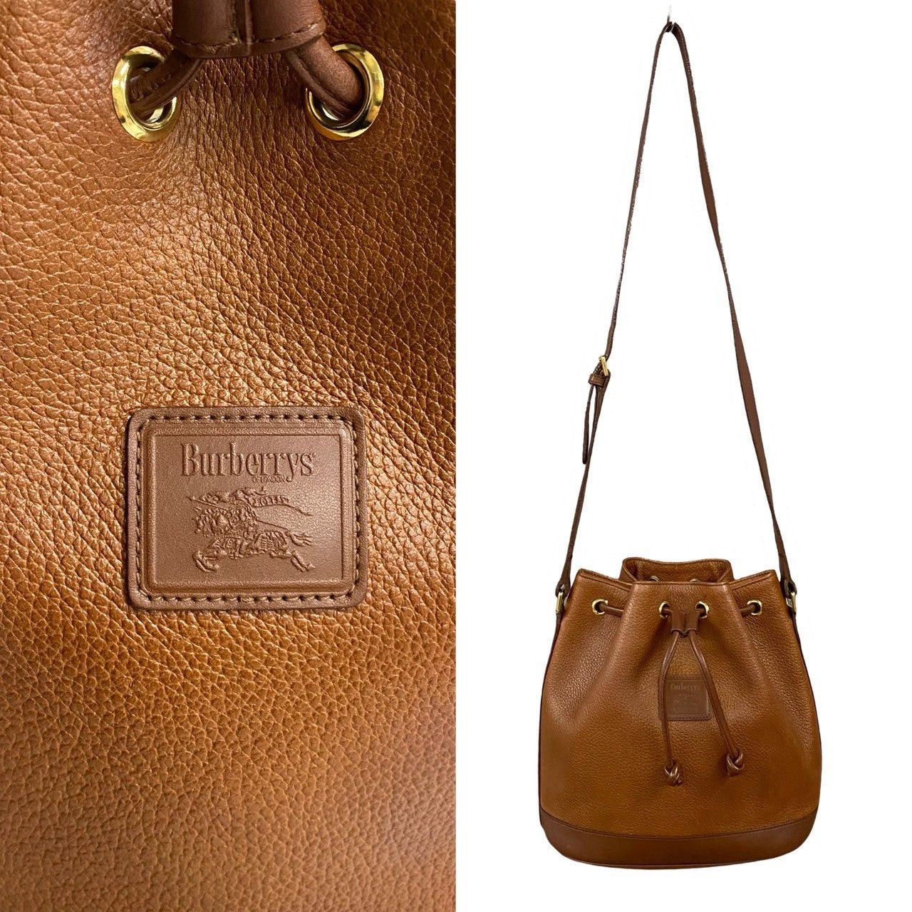 Burberry Burberry Shoulder Bag Brown Leather Size ONE SIZE - 3 Thumbnail