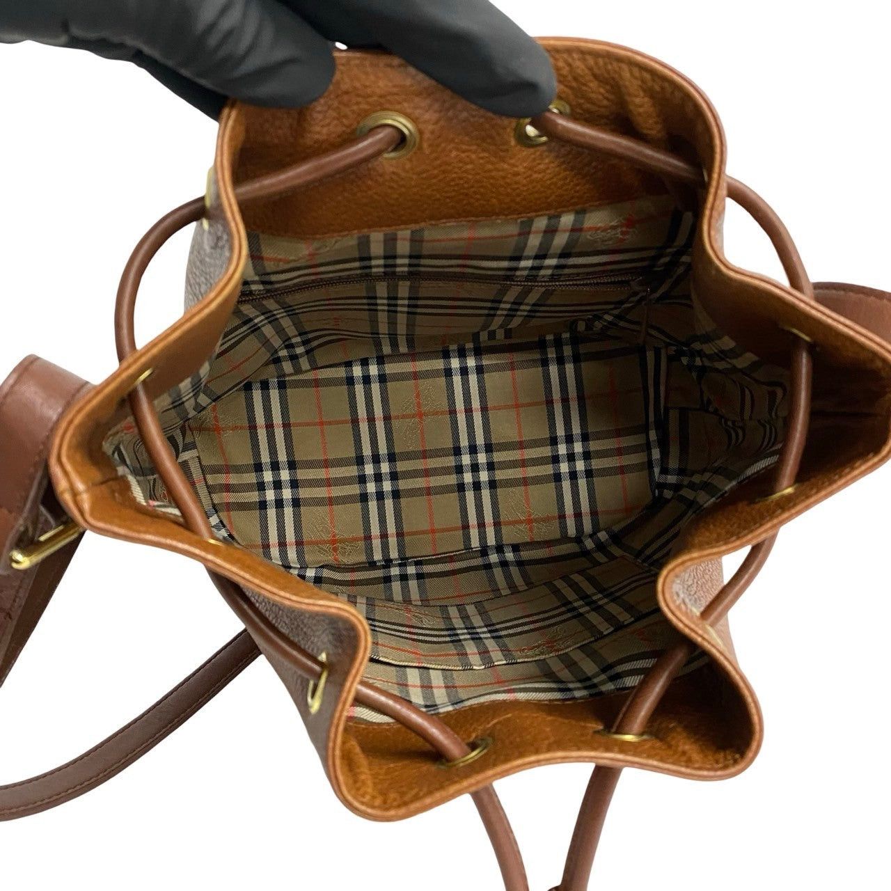 Burberry Burberry Shoulder Bag Brown Leather Size ONE SIZE - 8 Thumbnail