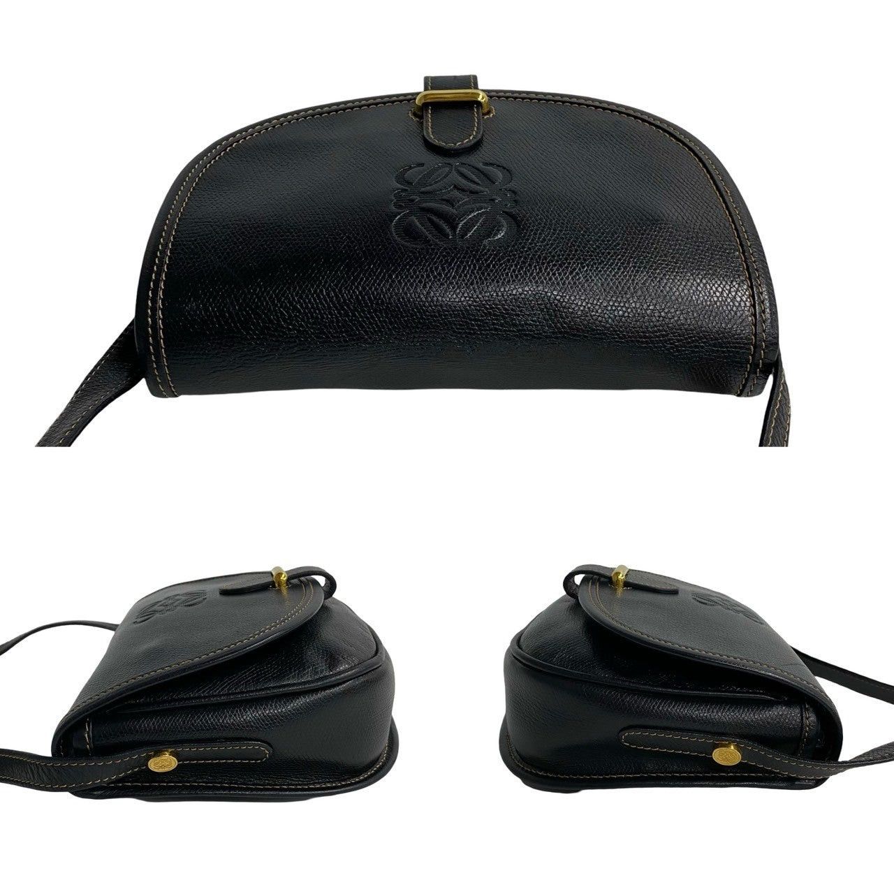 Loewe Loewe Shoulder Bag Black Leather Size ONE SIZE - 5 Thumbnail