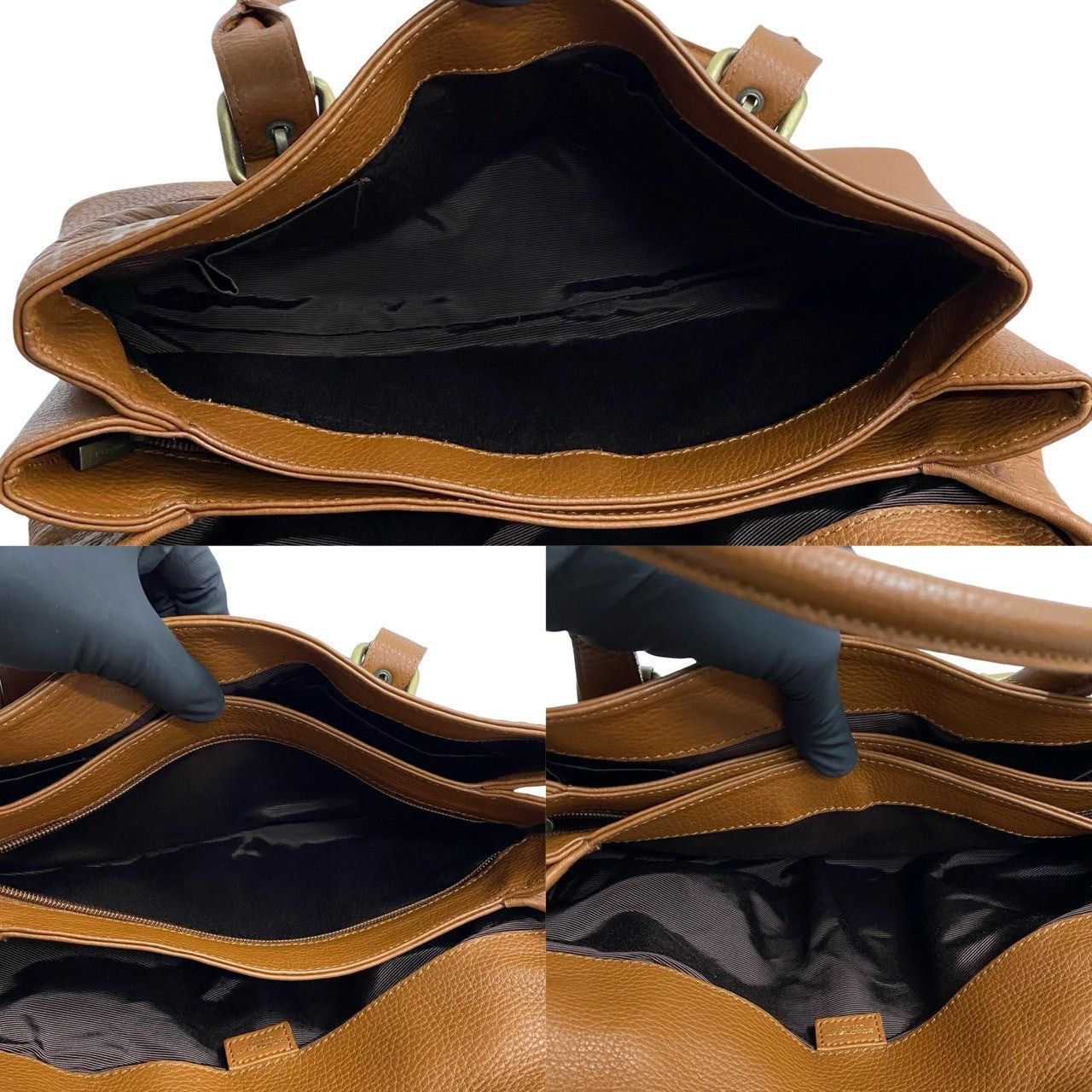Burberry Burberry Handbag Brown Leather Size ONE SIZE - 8 Thumbnail