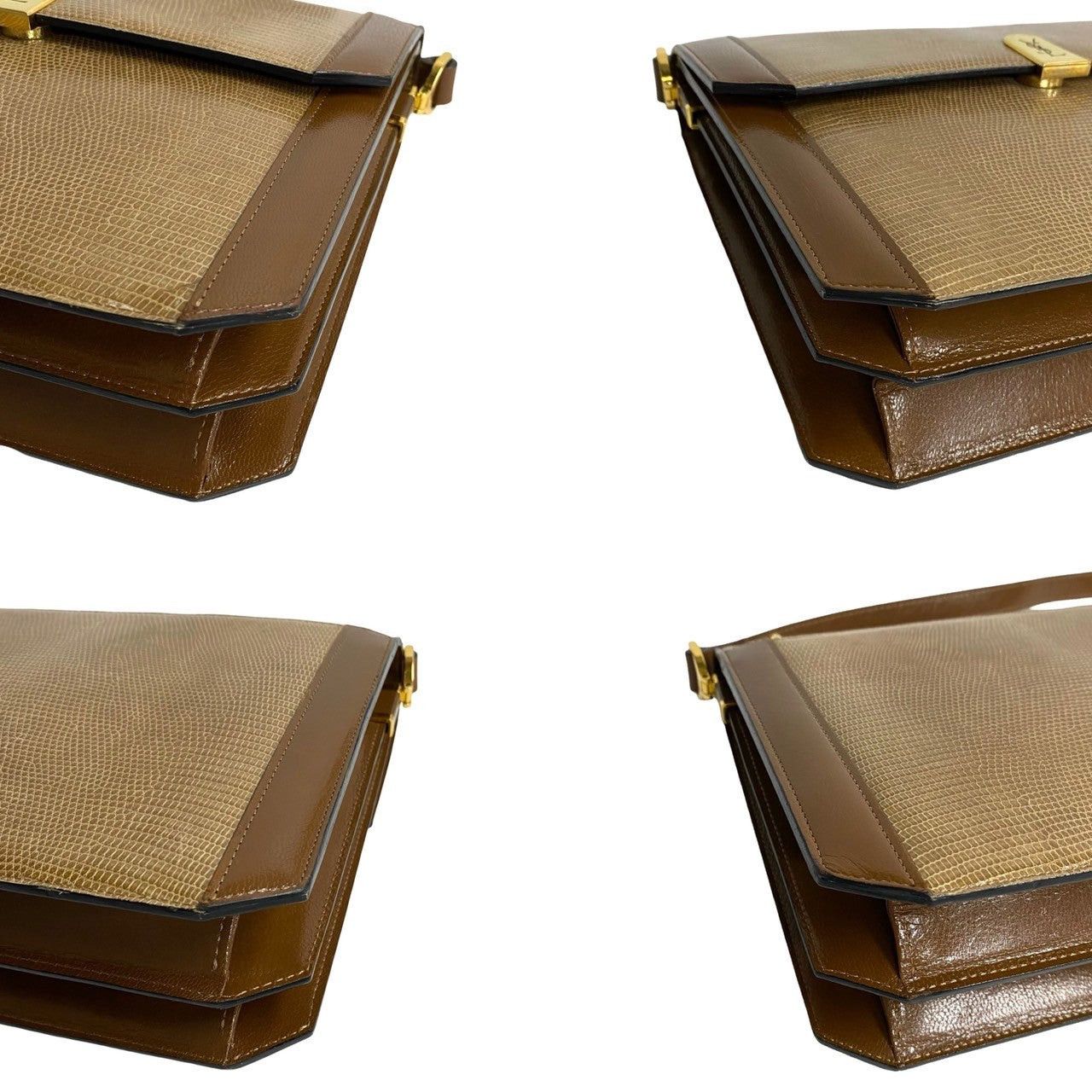 Yves Saint Laurent Yves Saint Laurent Shoulder Bag Brown Leather Size ONE SIZE - 7 Thumbnail