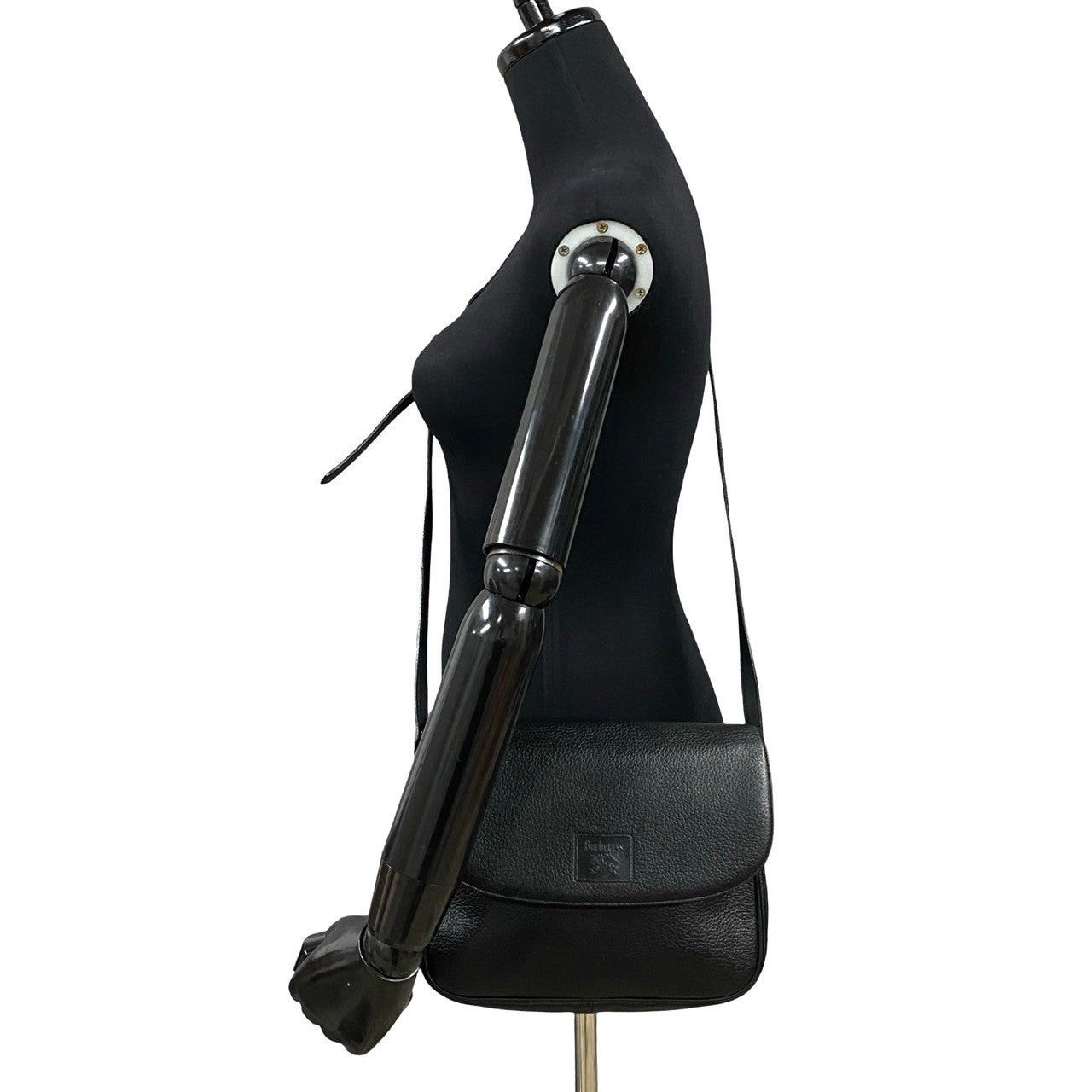 Burberry Burberry Shoulder Bag Black Leather Size ONE SIZE - 2 Thumbnail