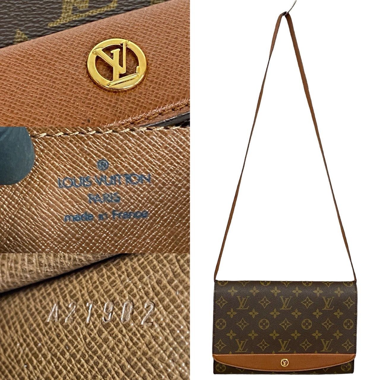 Louis Vuitton Louis Vuitton Shoulder Bag Brown Leather Size ONE SIZE - 3 Thumbnail