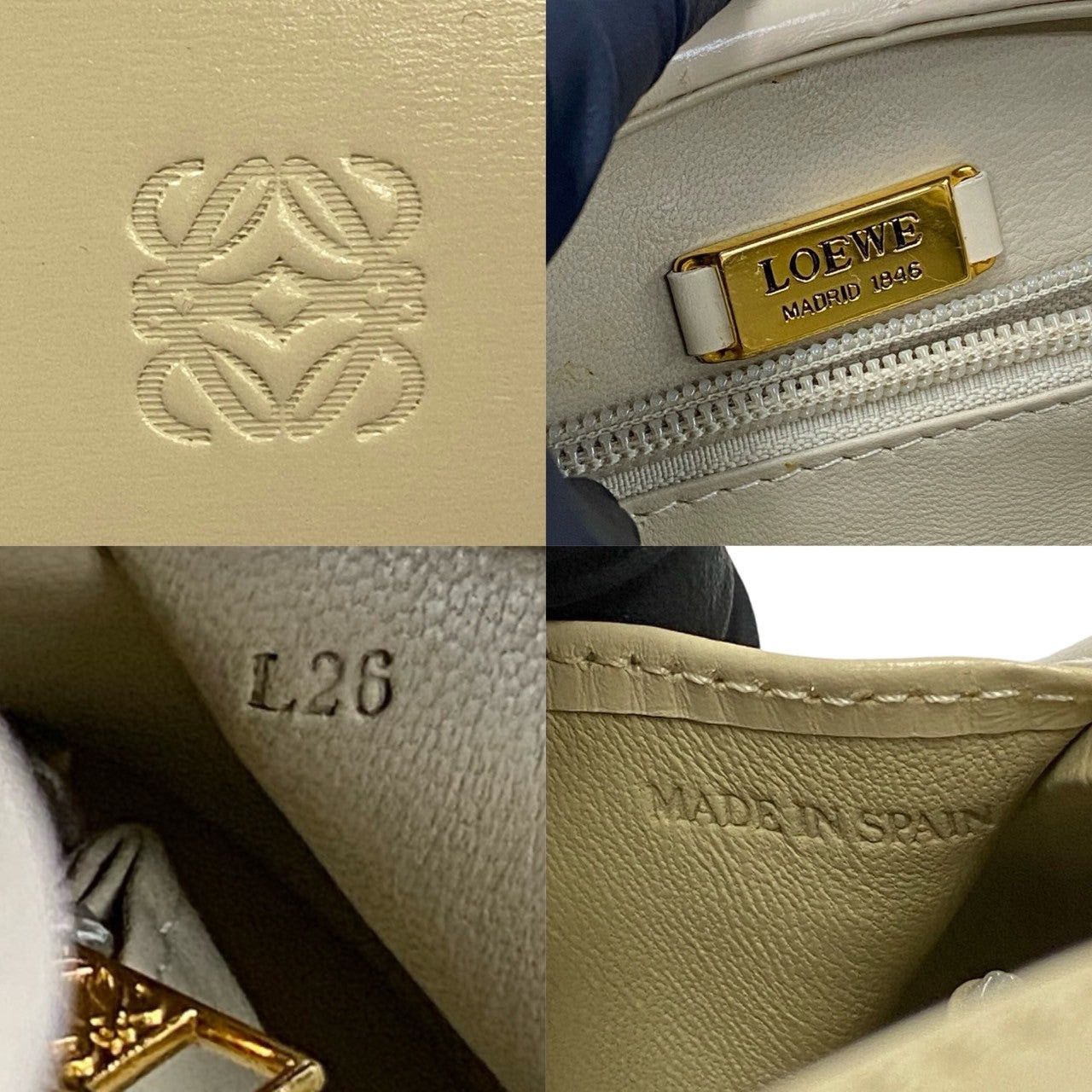 Loewe Loewe Handbag Neutrals Leather Size ONE SIZE - 3 Thumbnail