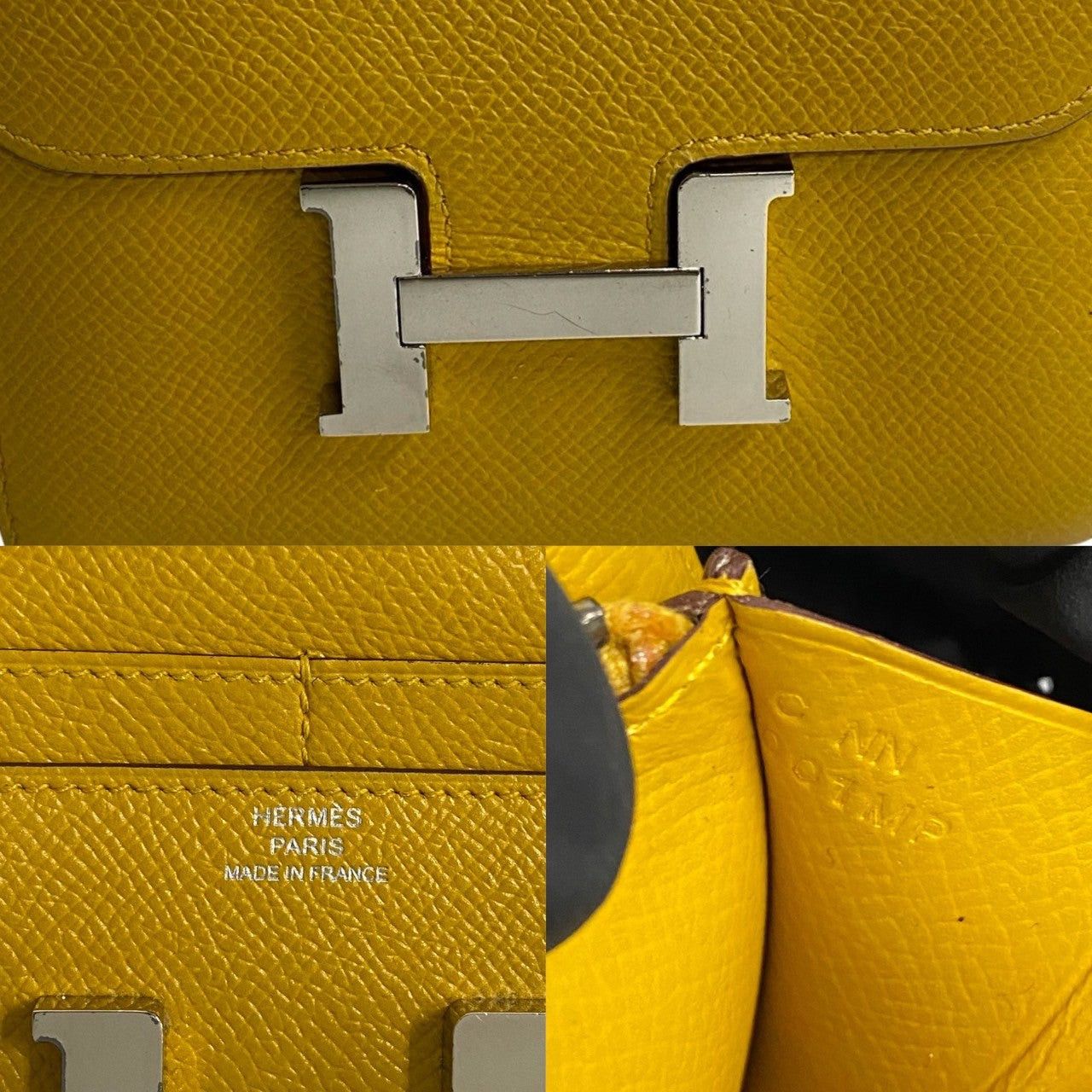 Hermes Hermes Yellow Leather Size ONE SIZE - 2 Thumbnail