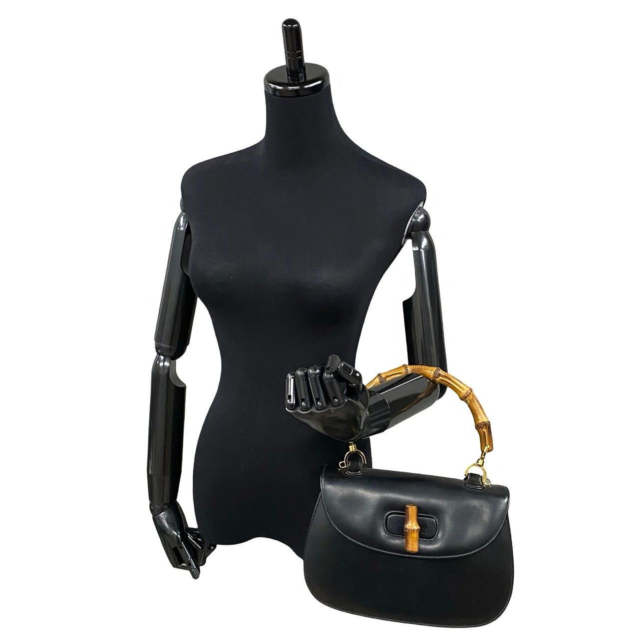 Gucci Gucci Handbag Black Leather Size ONE SIZE - 2 Thumbnail