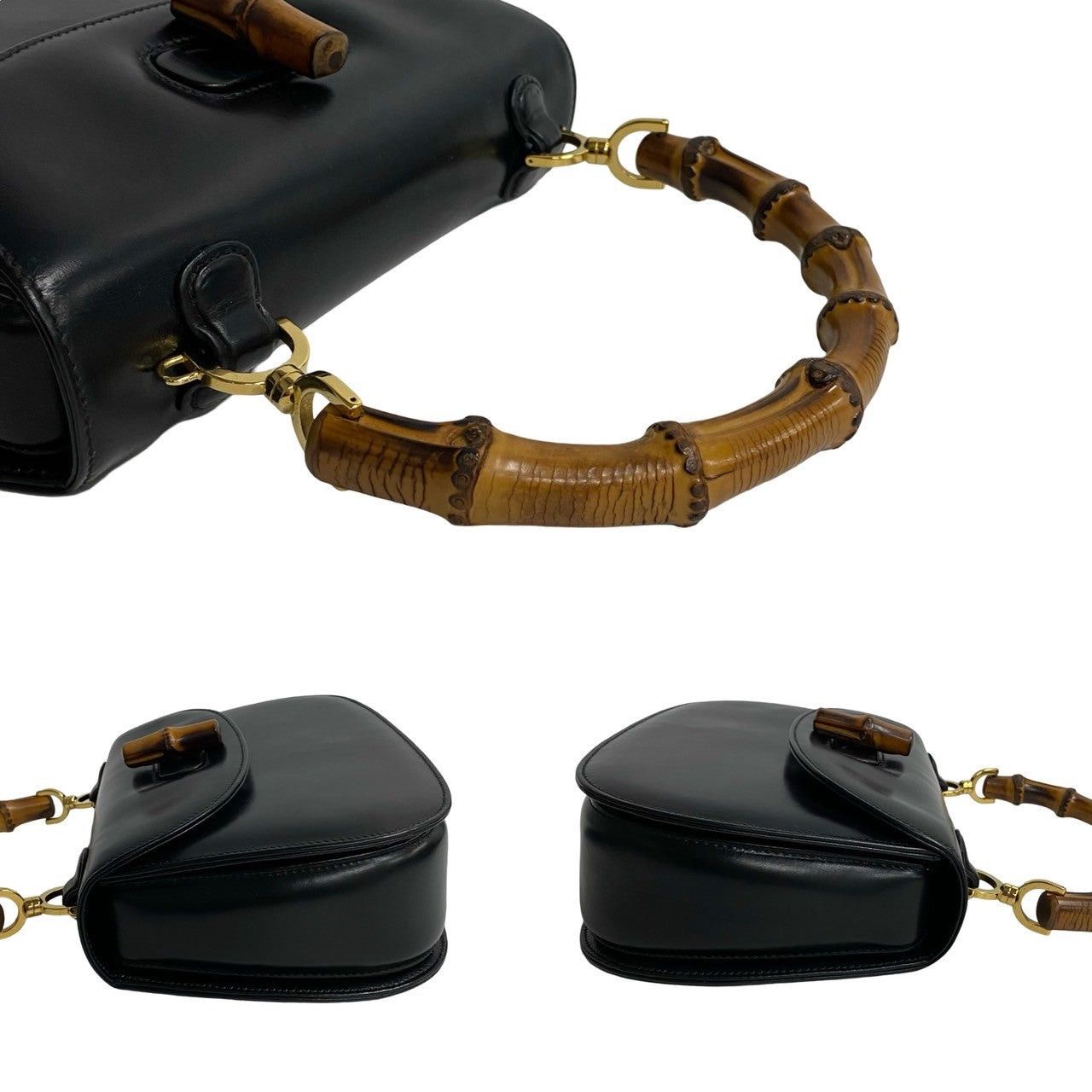 Gucci Gucci Handbag Black Leather Size ONE SIZE - 5 Thumbnail