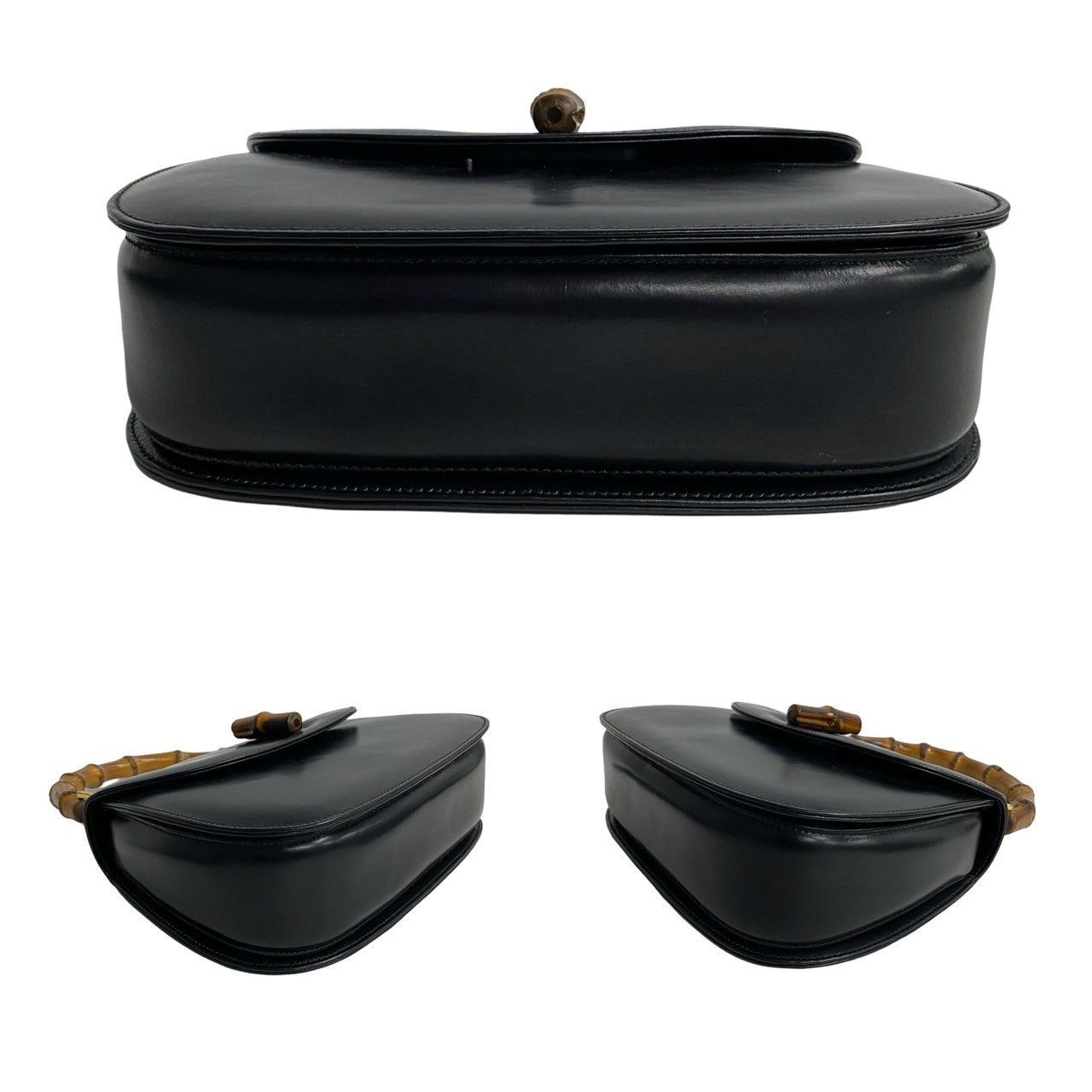 Gucci Gucci Handbag Black Leather Size ONE SIZE - 6 Thumbnail