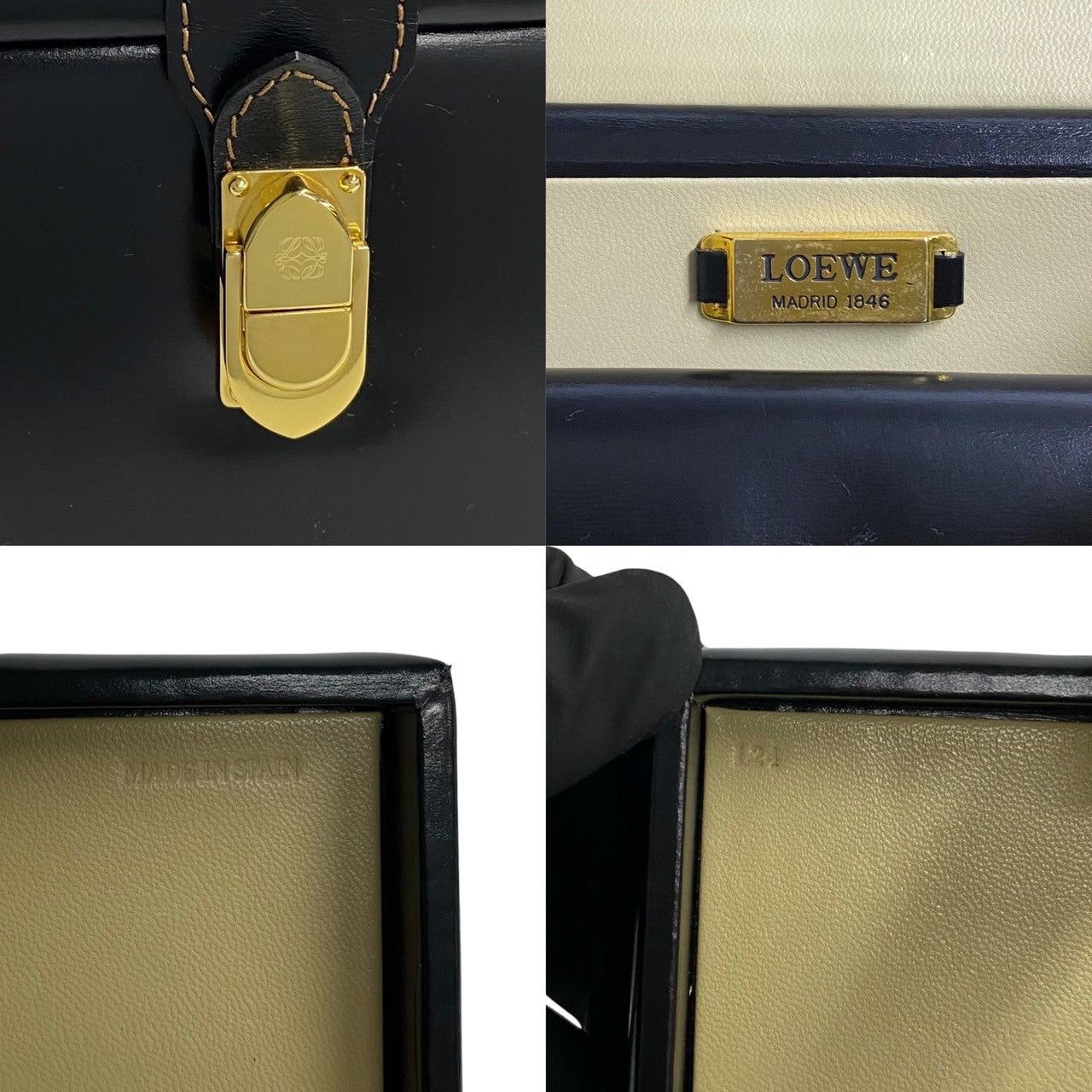 Loewe Loewe Handbag Black Leather Size ONE SIZE - 3 Thumbnail