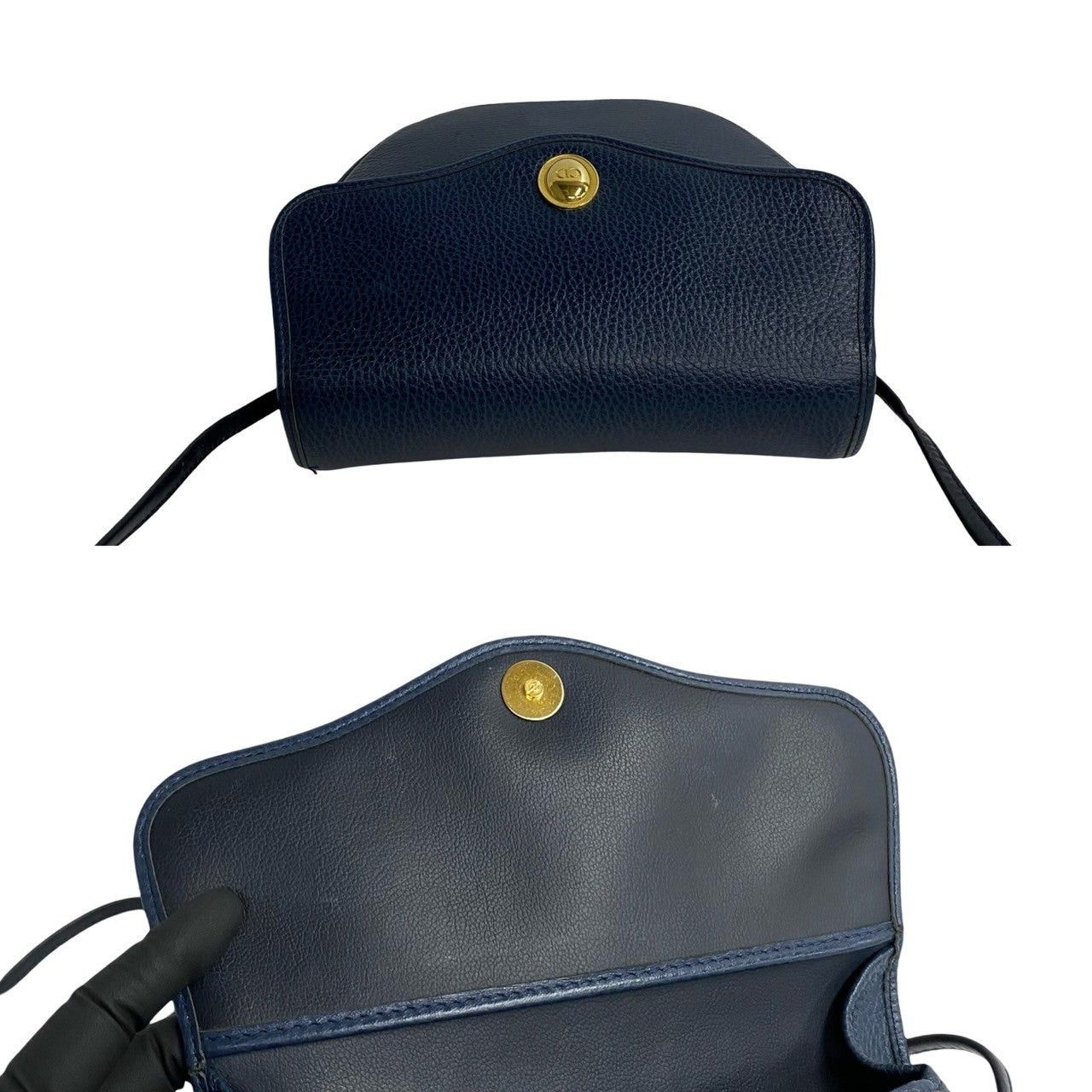 Dior Dior Shoulder Bag Blue Leather Size ONE SIZE - 8 Thumbnail