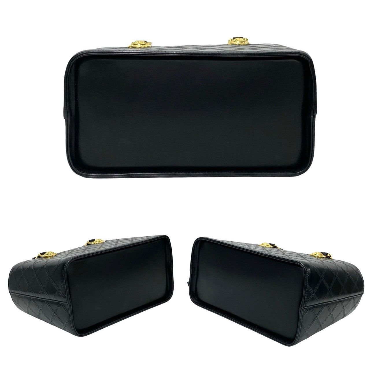 Versace Versace Handbag Black Leather Size ONE SIZE - 6 Thumbnail