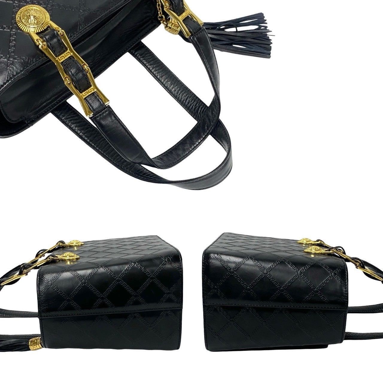 Versace Versace Handbag Black Leather Size ONE SIZE - 5 Thumbnail