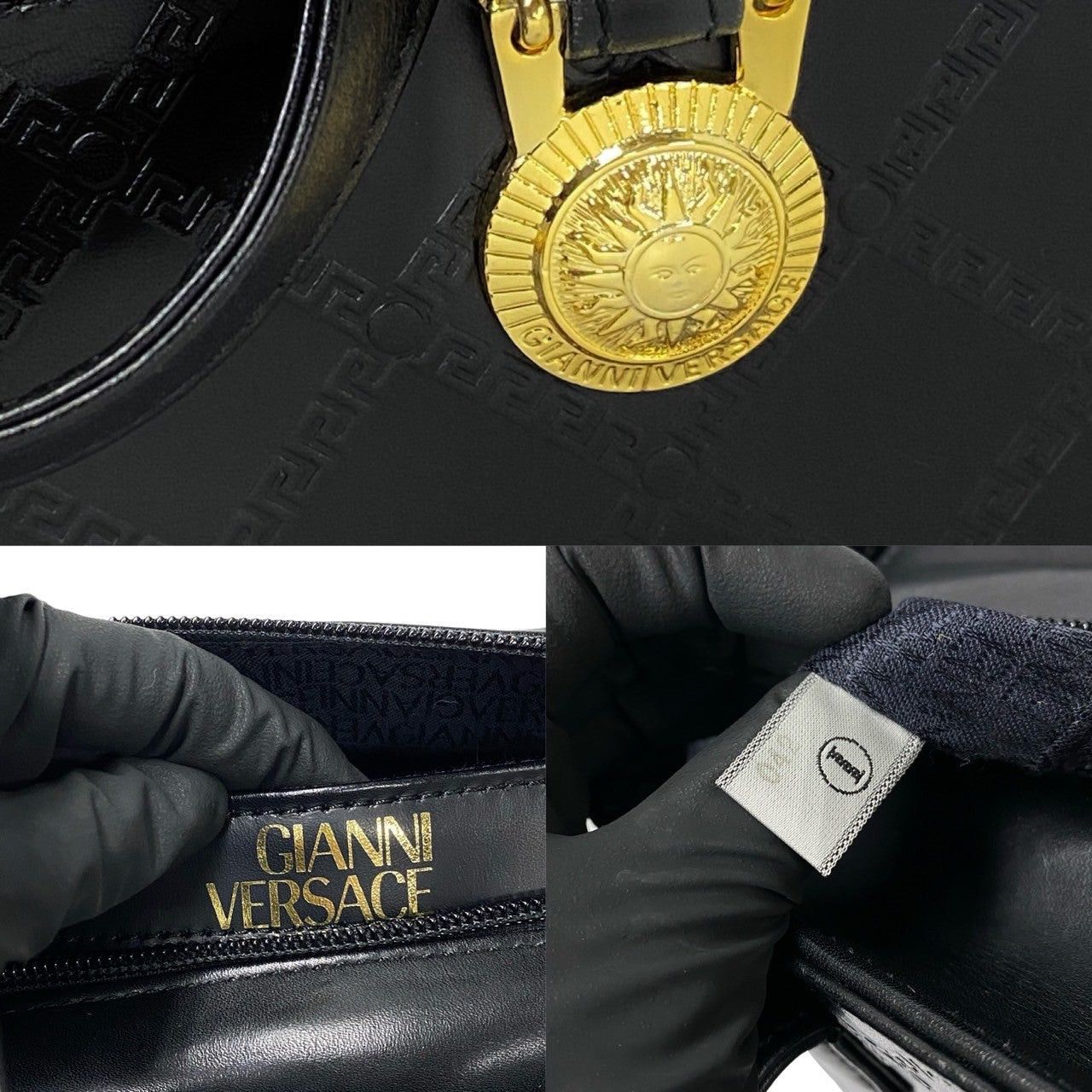 Versace Versace Handbag Black Leather Size ONE SIZE - 3 Thumbnail