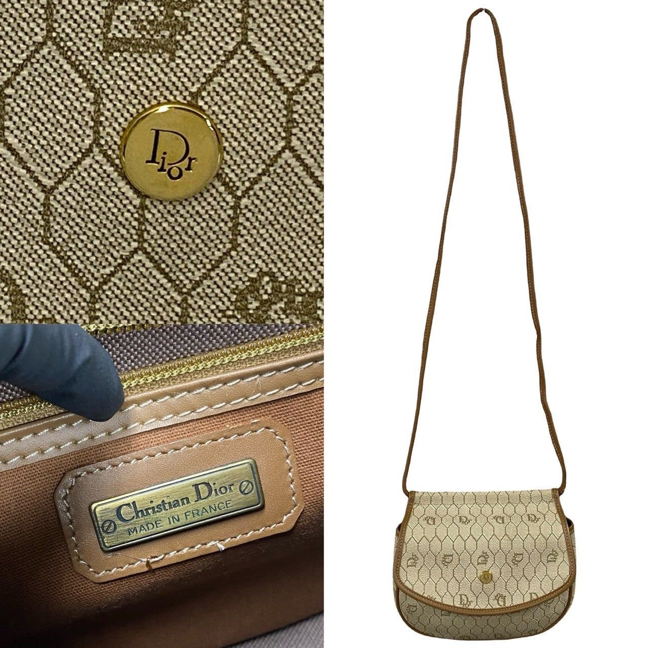 Dior Dior Shoulder Bag Neutrals Leather Size ONE SIZE - 3 Thumbnail