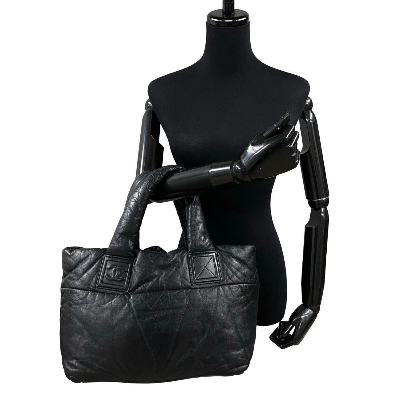 Chanel Chanel Tote Bag Black Leather Size ONE SIZE - 2 Thumbnail