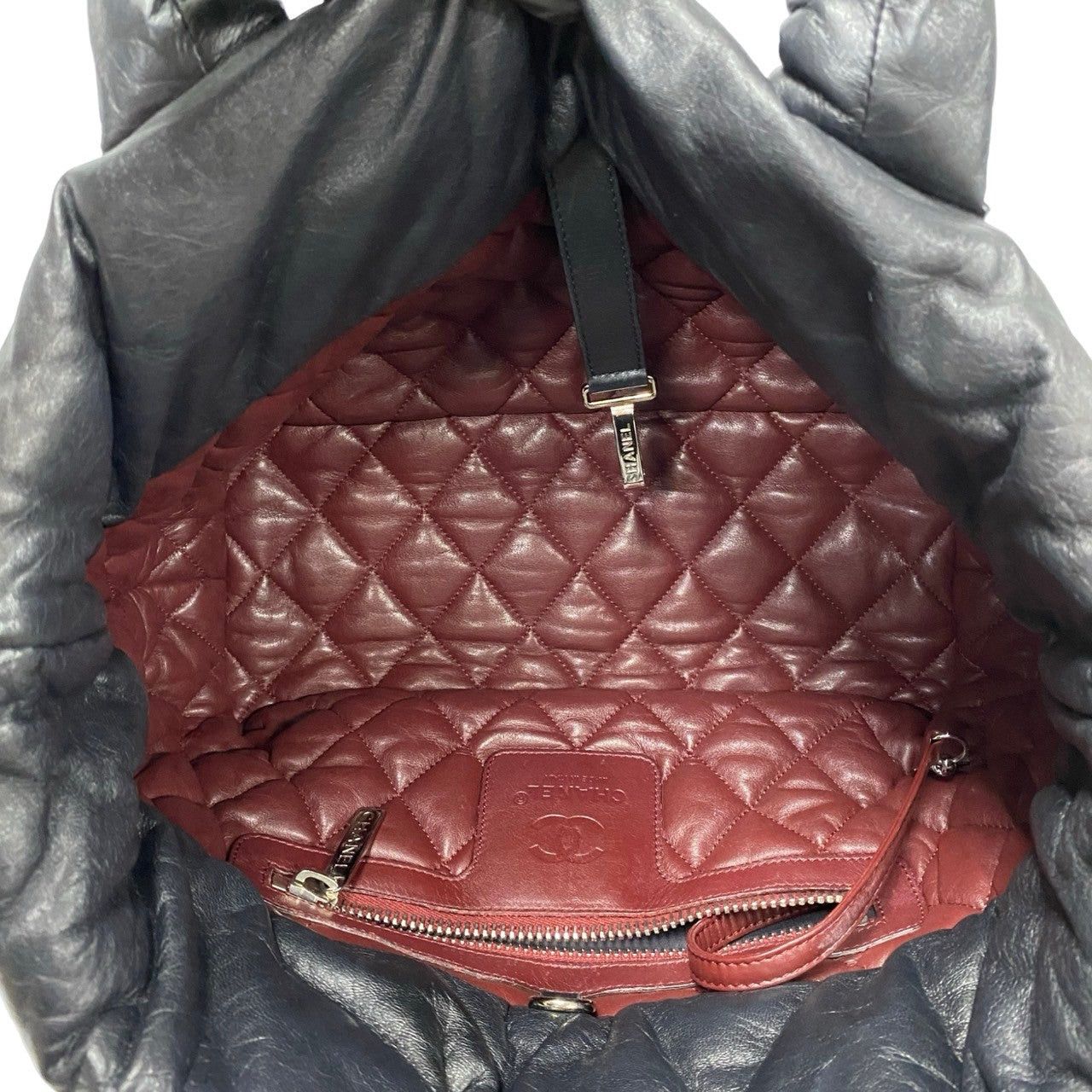 Chanel Chanel Tote Bag Black Leather Size ONE SIZE - 8 Thumbnail