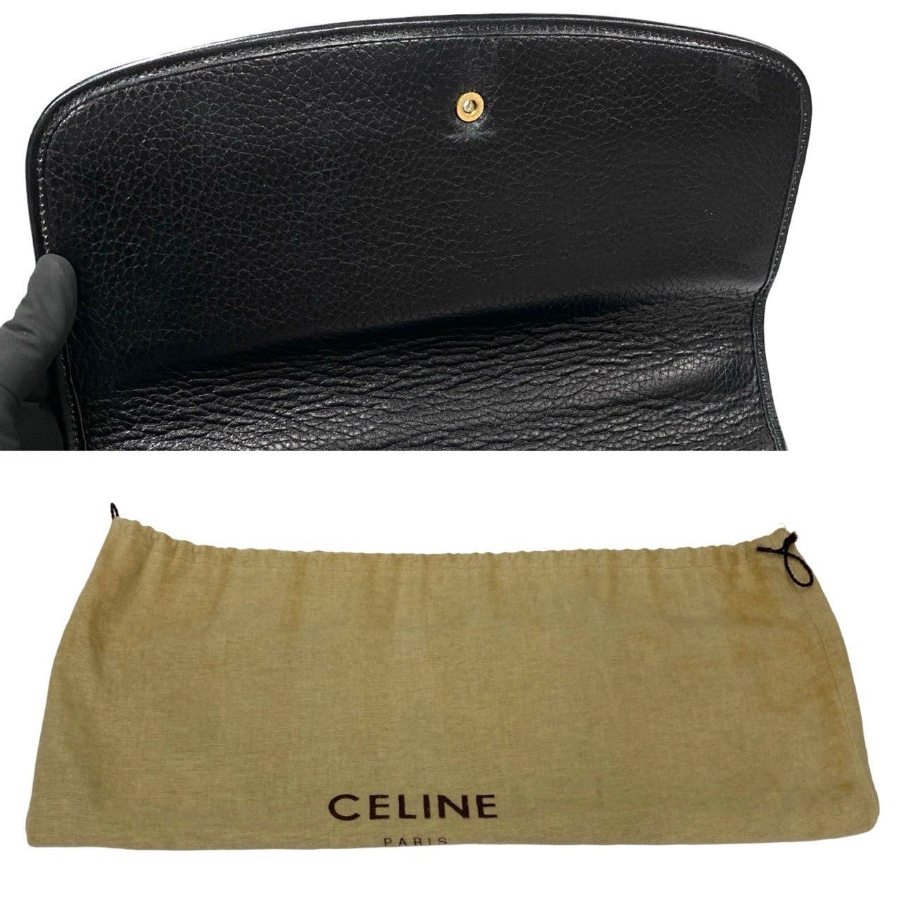 Celine Celine Handbag Black Leather Size ONE SIZE - 9 Thumbnail