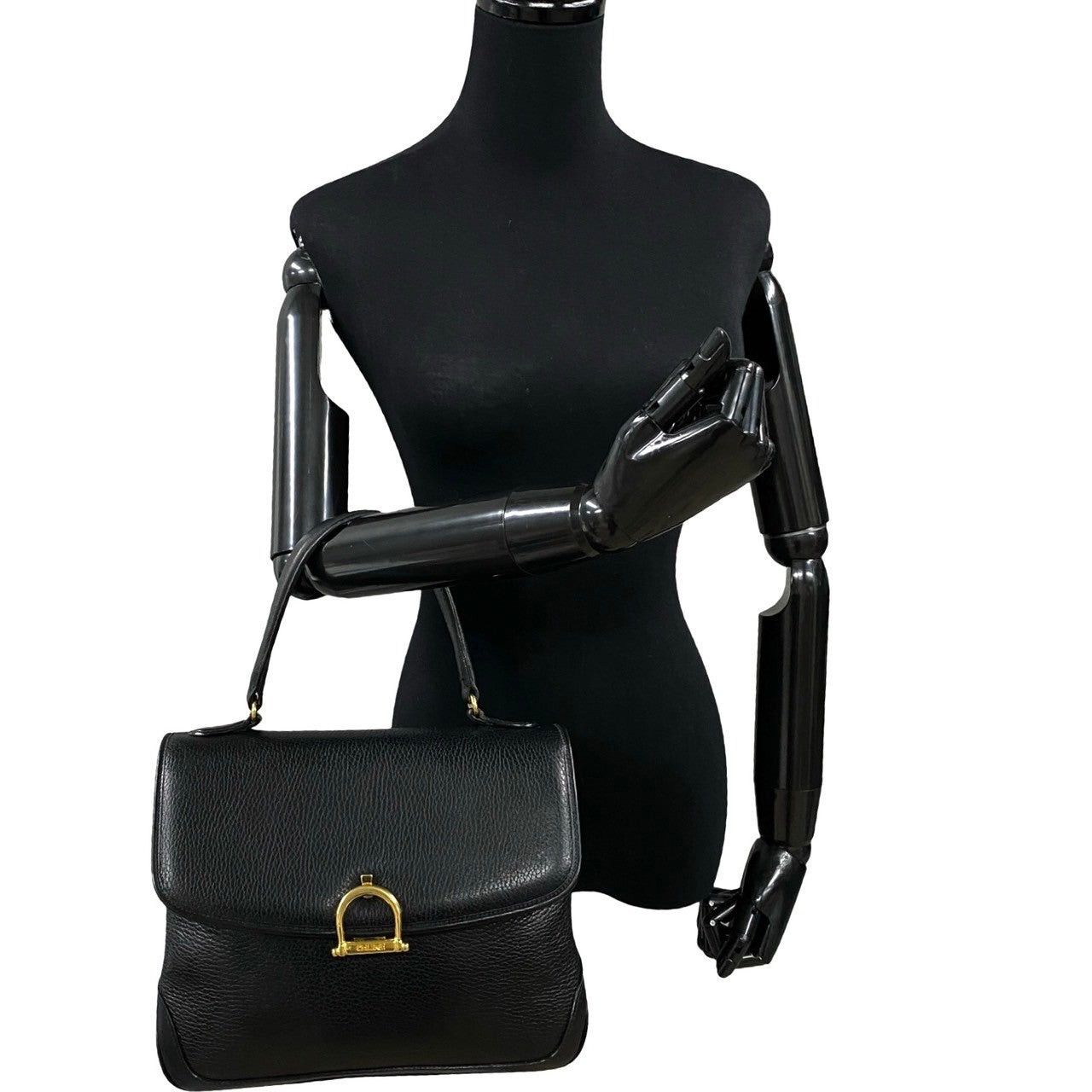 Celine Celine Handbag Black Leather Size ONE SIZE - 2 Thumbnail