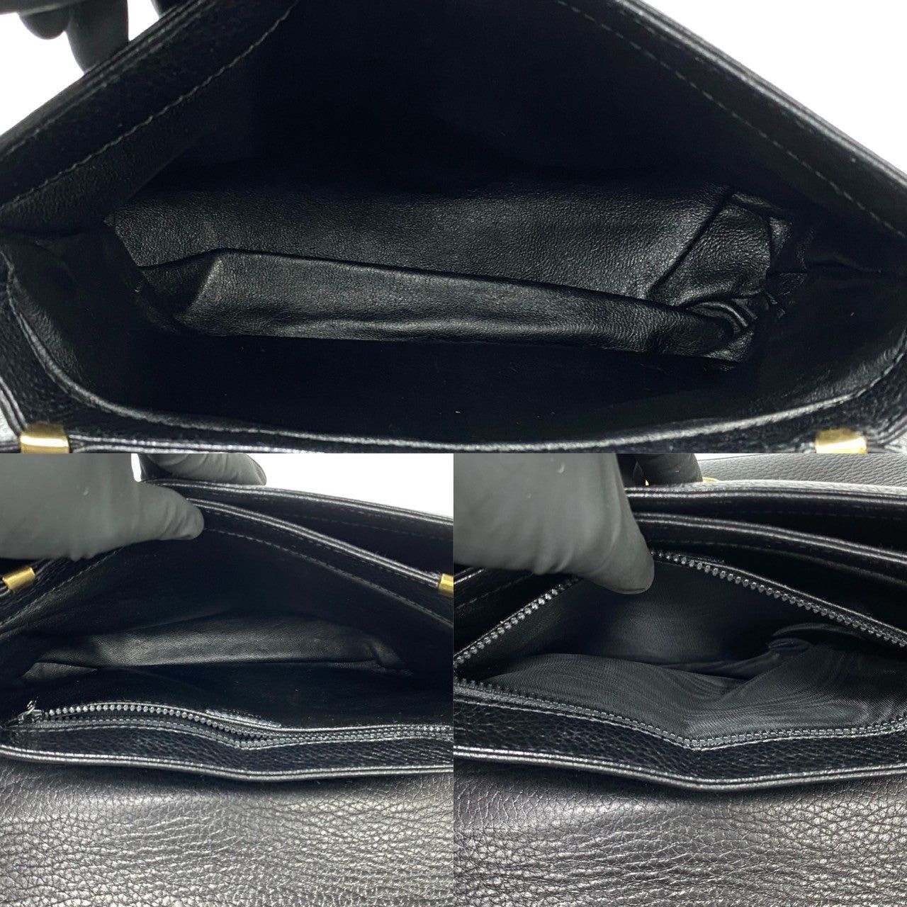 Celine Celine Handbag Black Leather Size ONE SIZE - 8 Thumbnail