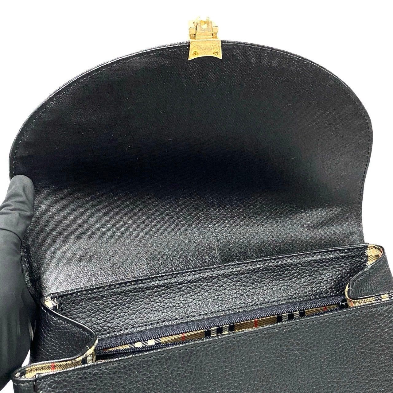 Burberry Burberry Handbag Black Leather Size ONE SIZE - 8 Thumbnail