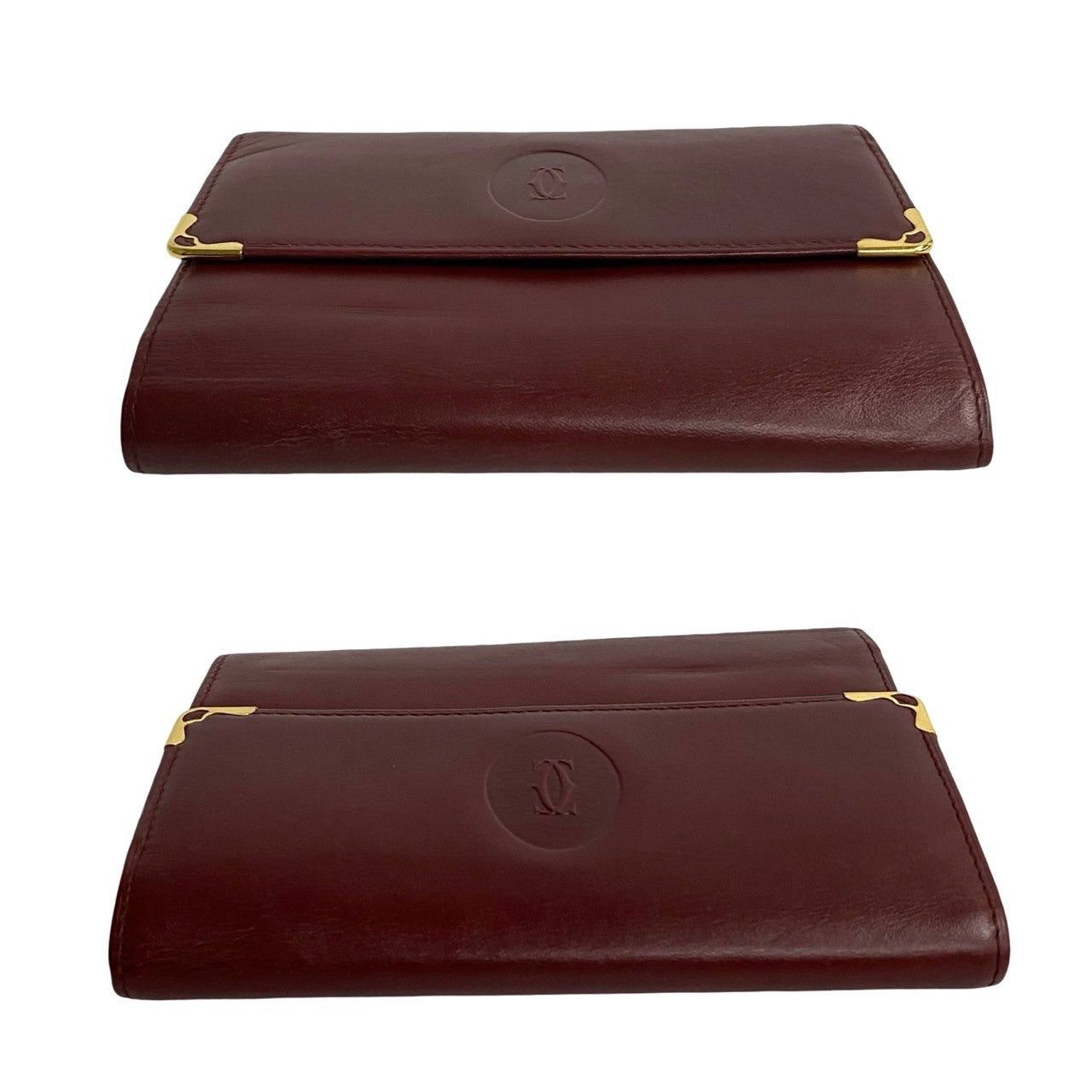 Cartier Cartier Wallet Wine Leather Size ONE SIZE - 5 Thumbnail
