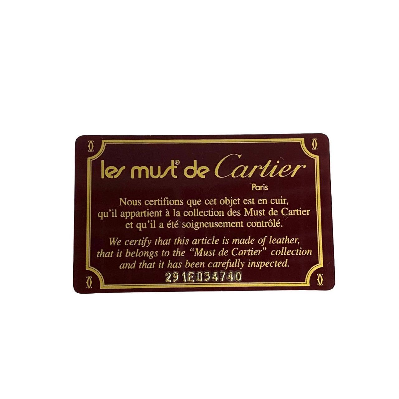 Cartier Cartier Wallet Wine Leather Size ONE SIZE - 7 Thumbnail