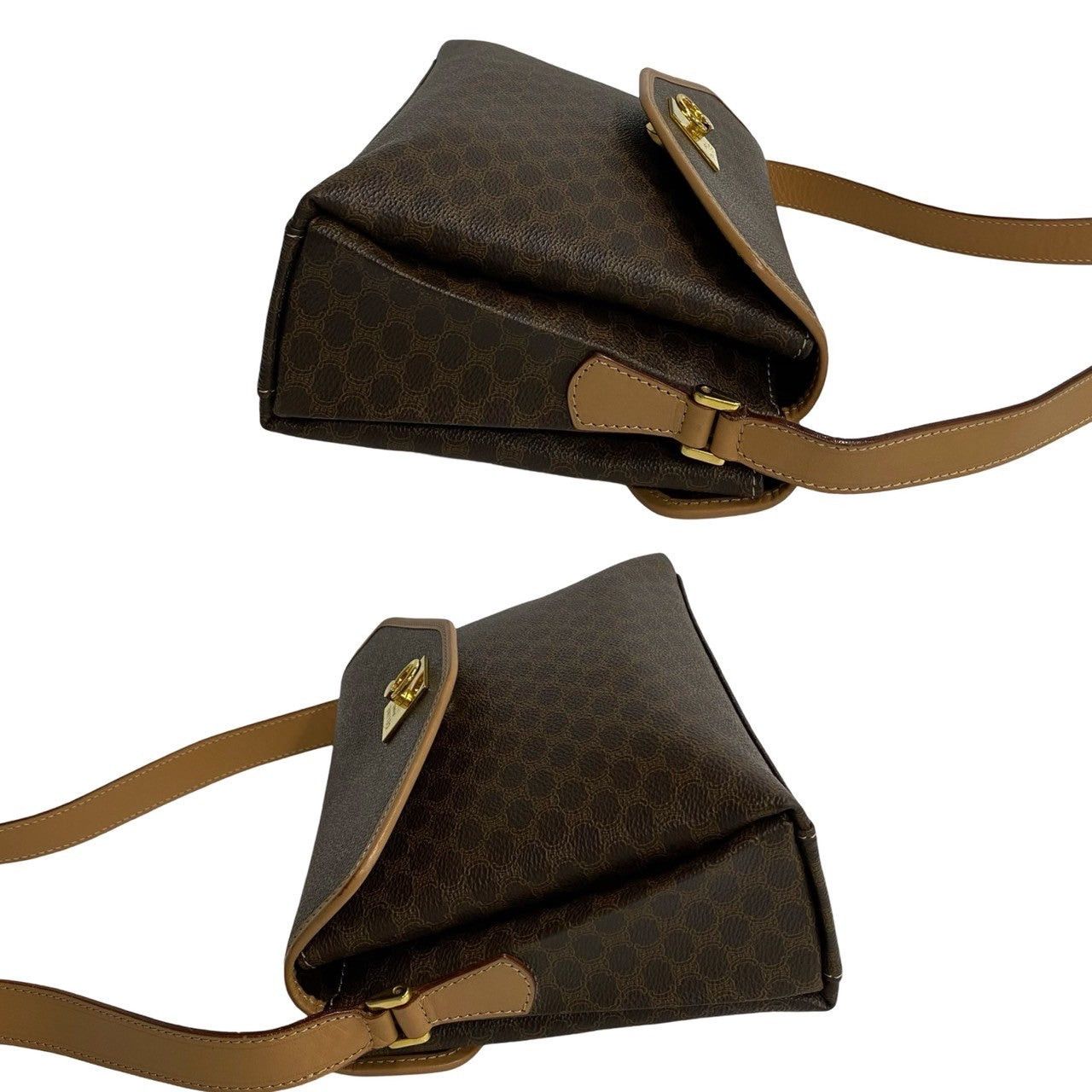 Celine Celine Shoulder Bag Brown Leather Size ONE SIZE - 5 Thumbnail