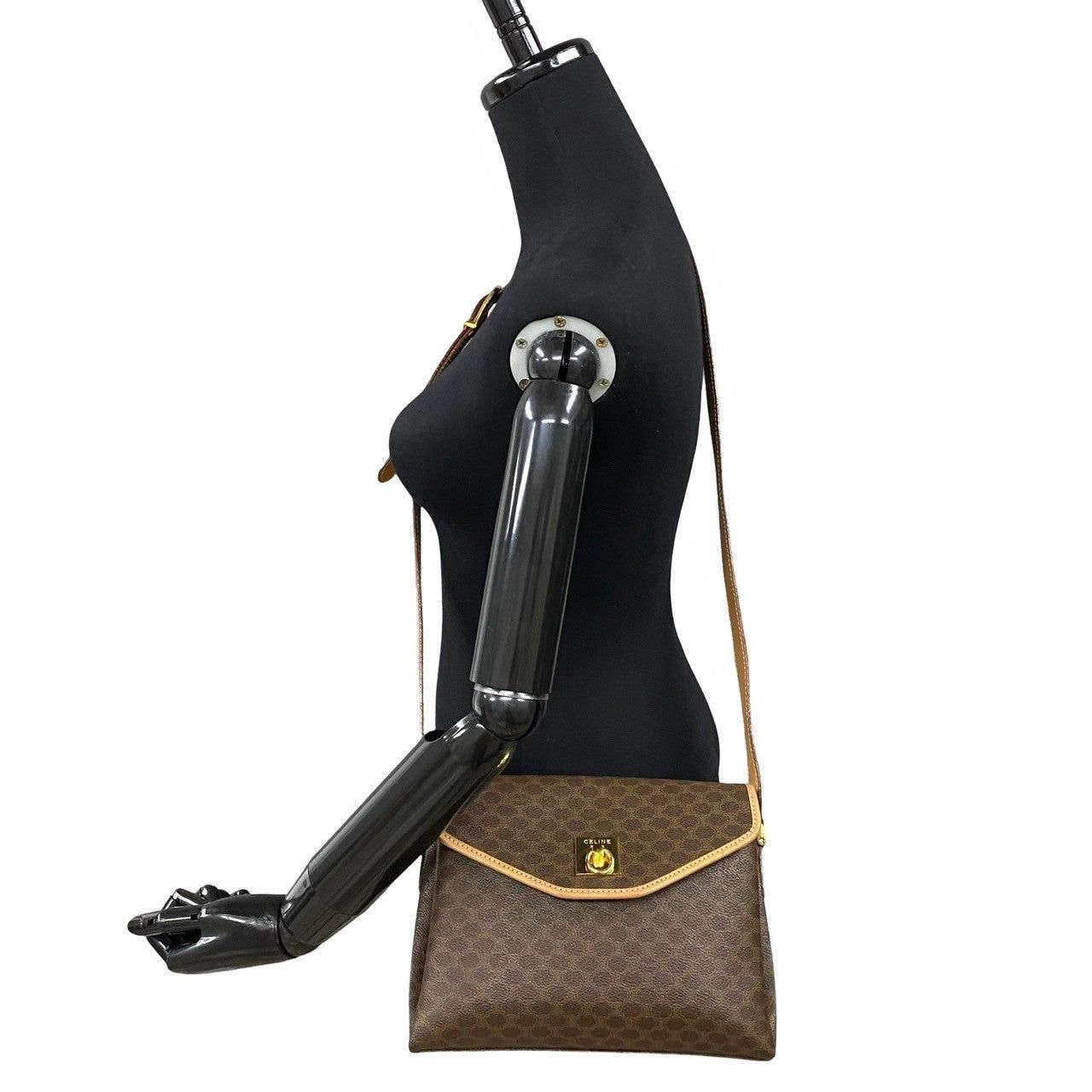 Celine Celine Shoulder Bag Brown Leather Size ONE SIZE - 2 Thumbnail