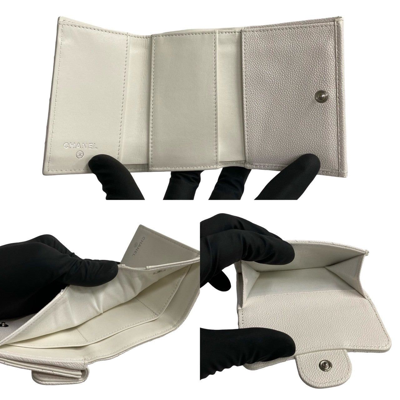 Chanel Chanel White Leather Size ONE SIZE - 6 Thumbnail
