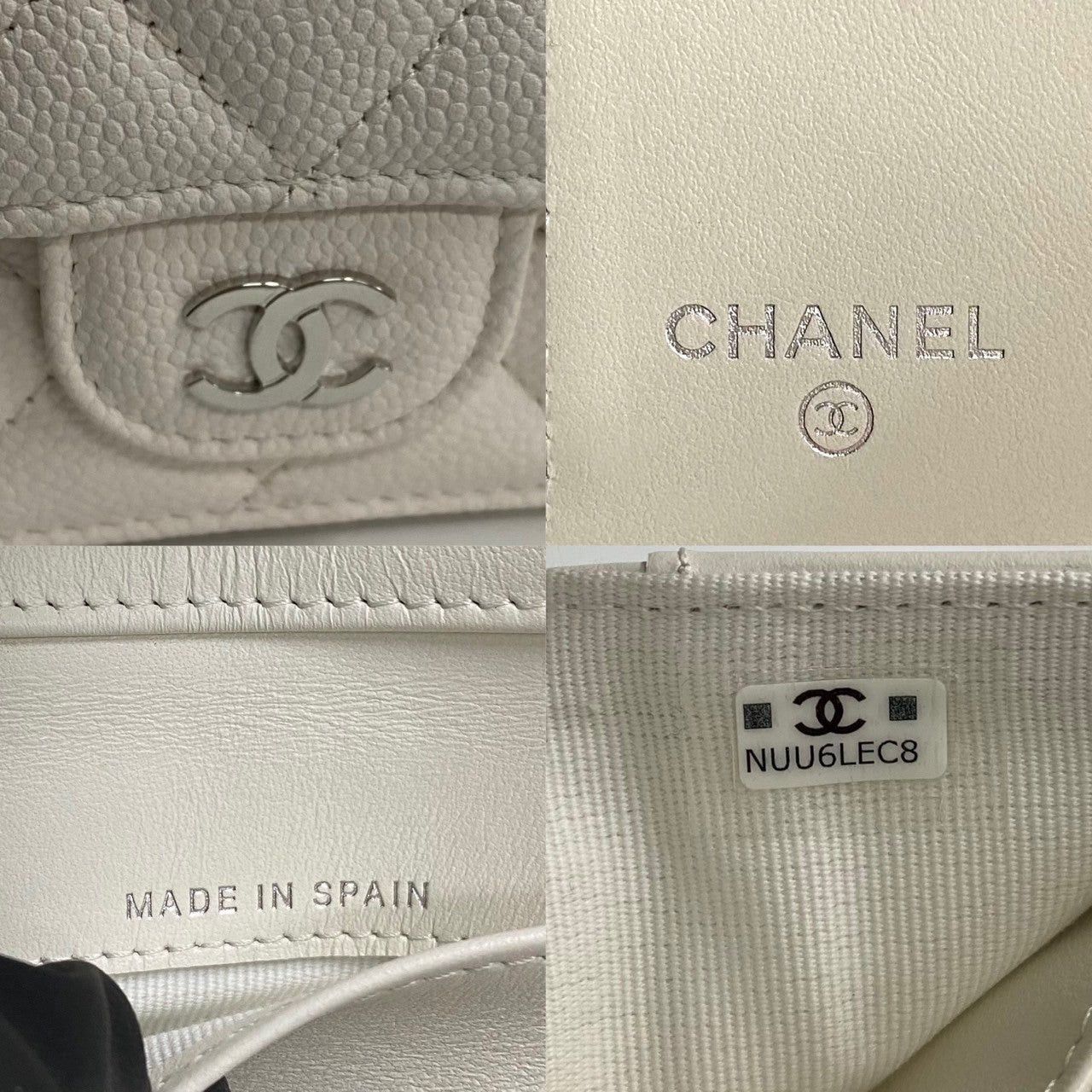 Chanel Chanel White Leather Size ONE SIZE - 2 Thumbnail