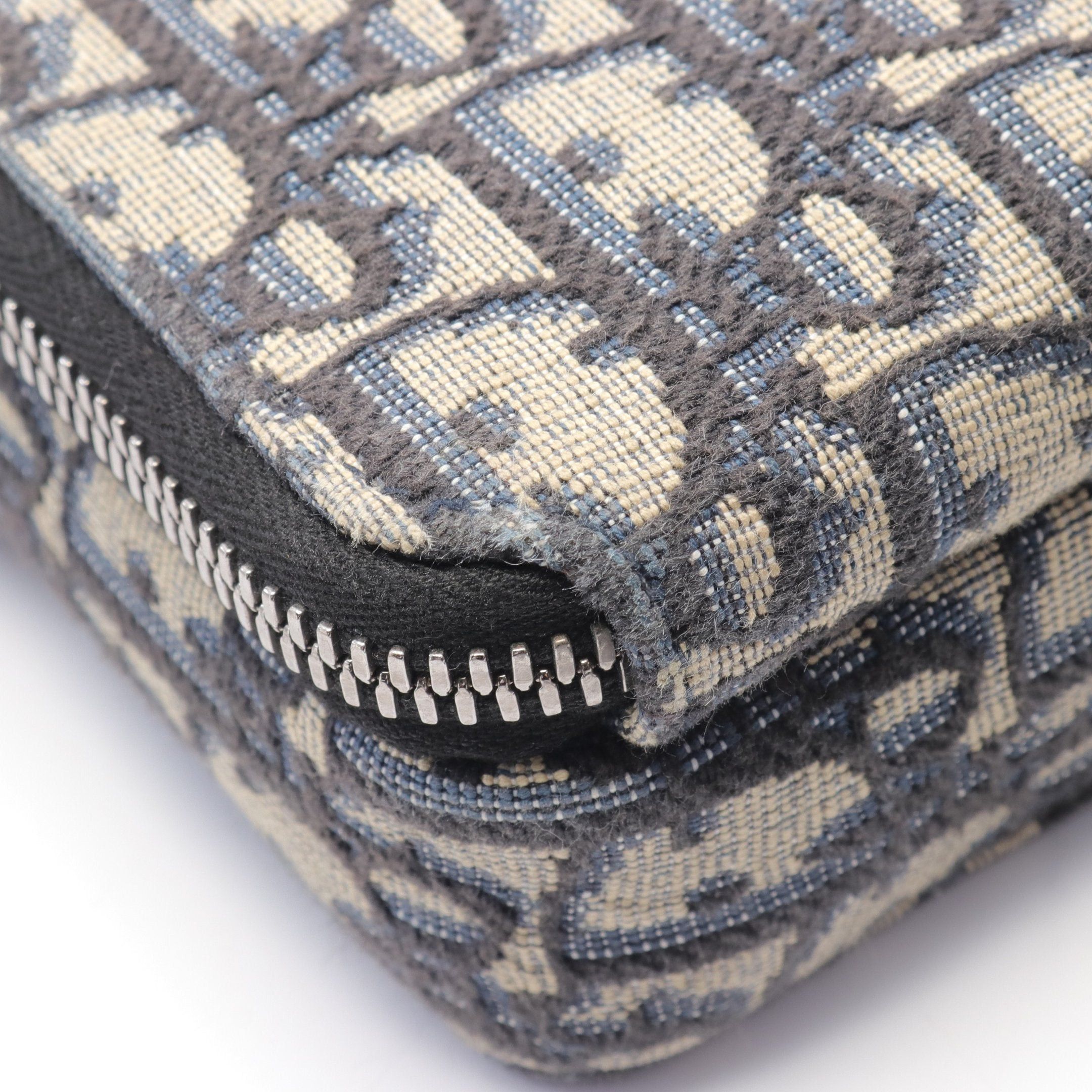 Dior Dior Oblique Shoulder Bag Canvas Leather Navy Gray Black Size ONE SIZE - 6 Thumbnail