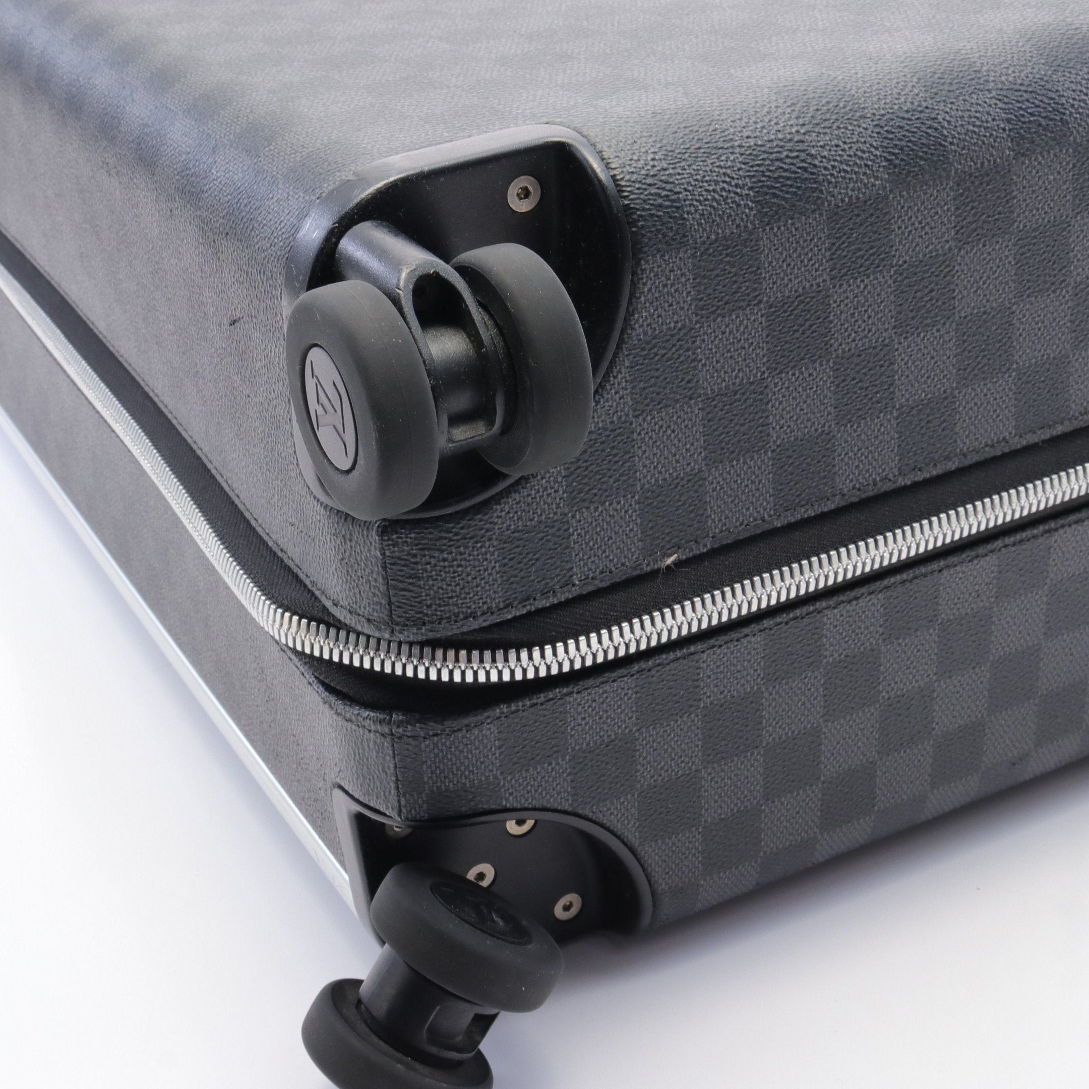 Louis Vuitton Louis Vuitton Horizon 55 Damier Graphite Carry Case Suitcase Leather Black Size ONE SIZE - 6 Thumbnail