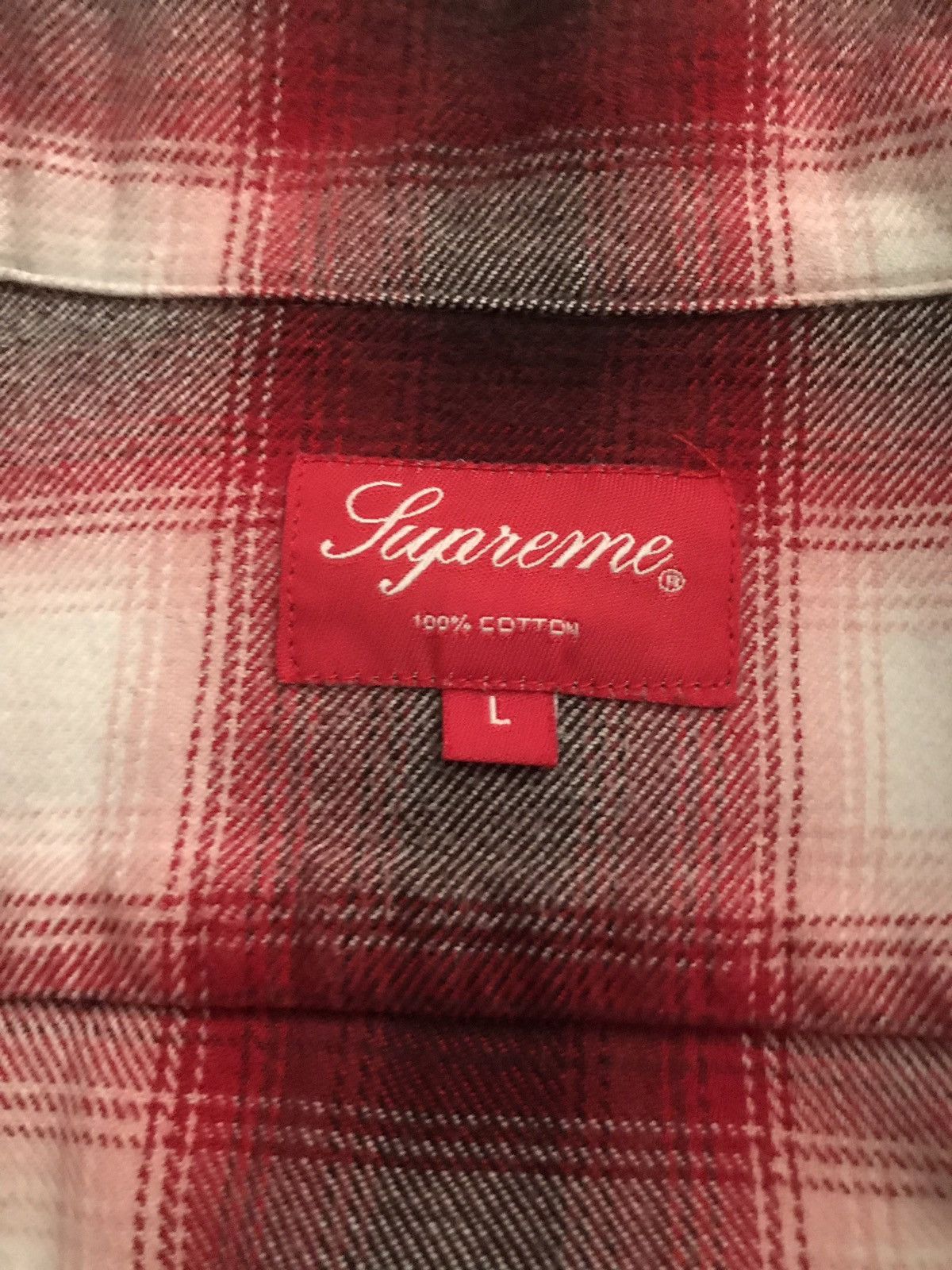 Supreme FW15 Shadow Plaid Zip Up Flannel Shirt | Grailed