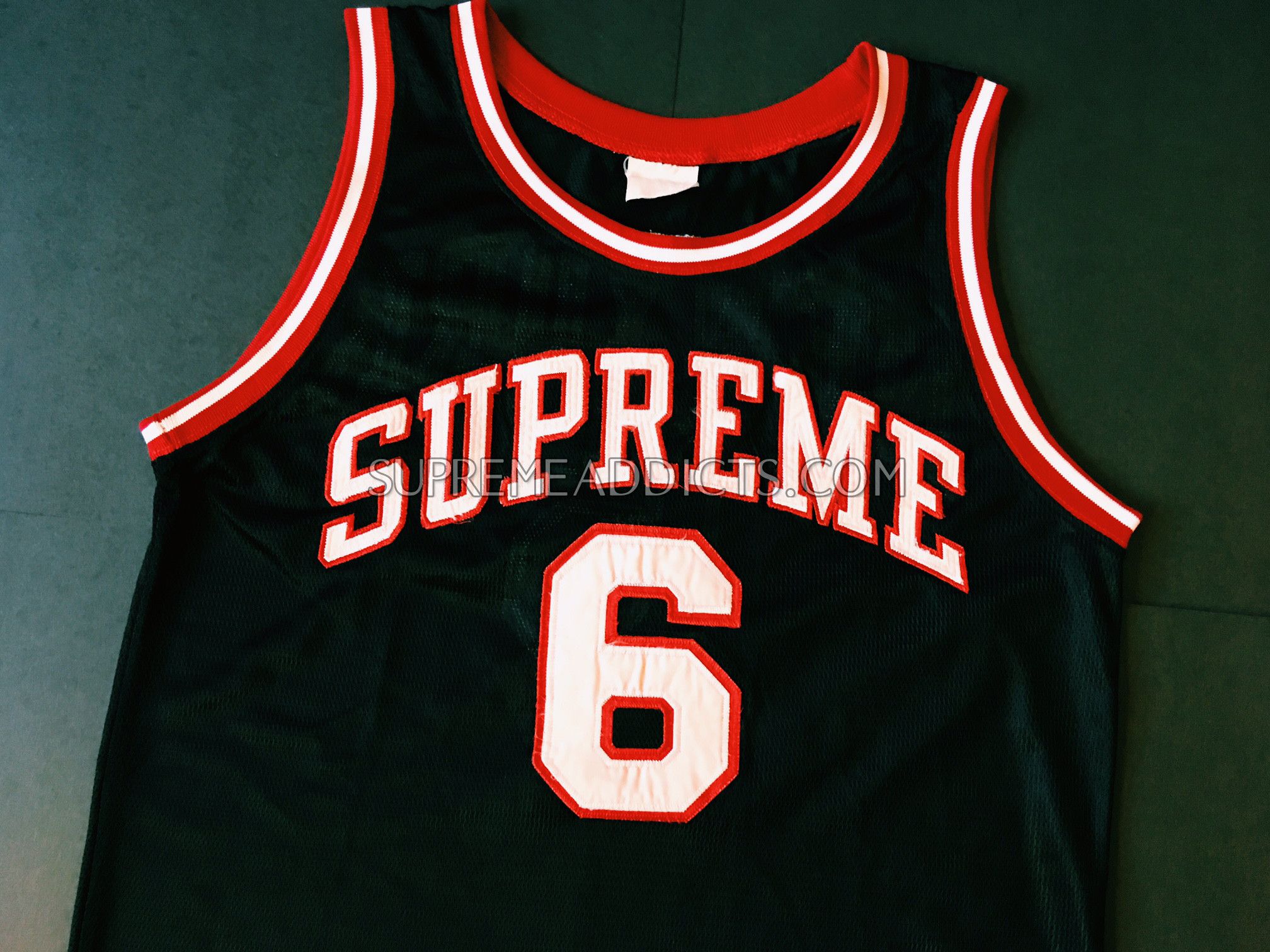 Supreme Supreme Vintage Nets Basketball Jersey #6 - Black | Grailed