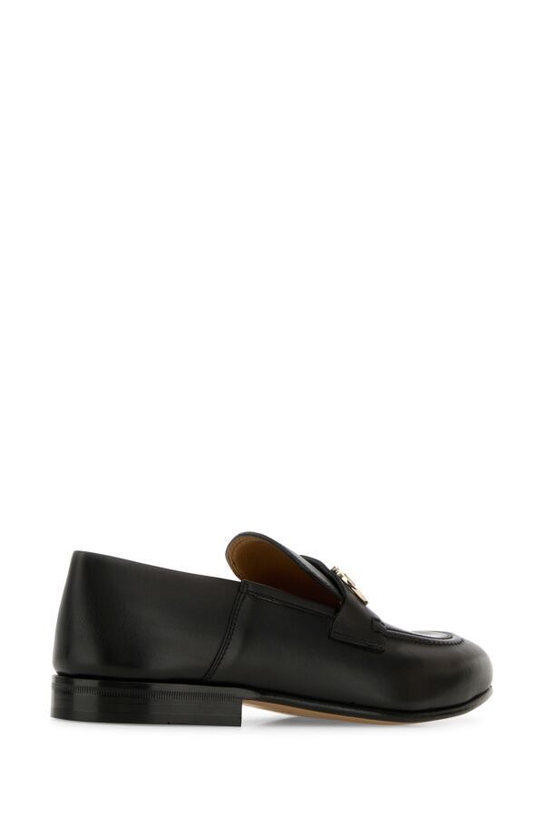 Salvatore Ferragamo Black Leather Ottone Loafers Size US 5.5 / IT 35.5 - 5 Thumbnail