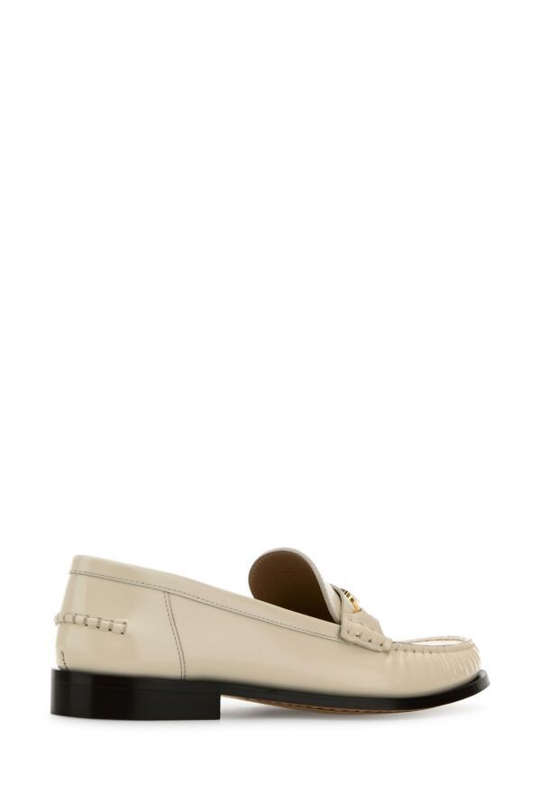 Salvatore Ferragamo Ivory Leather Harry Loafers Size US 5.5 / IT 35.5 - 5 Thumbnail