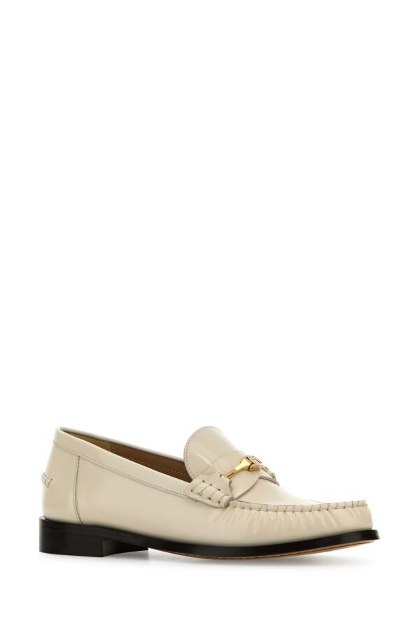 Salvatore Ferragamo Ivory Leather Harry Loafers Size US 6 / IT 36 - 4 Thumbnail