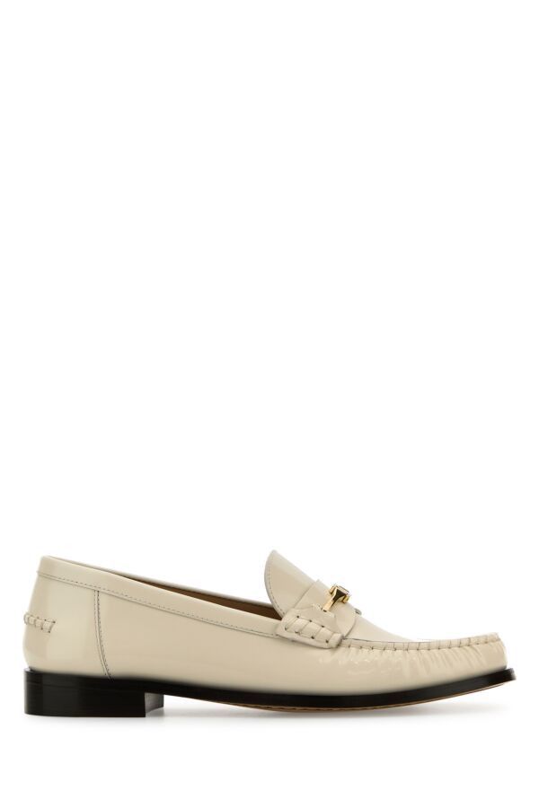 Salvatore Ferragamo Ivory Leather Harry Loafers Size US 9.5 / IT 39.5 - 3 Thumbnail