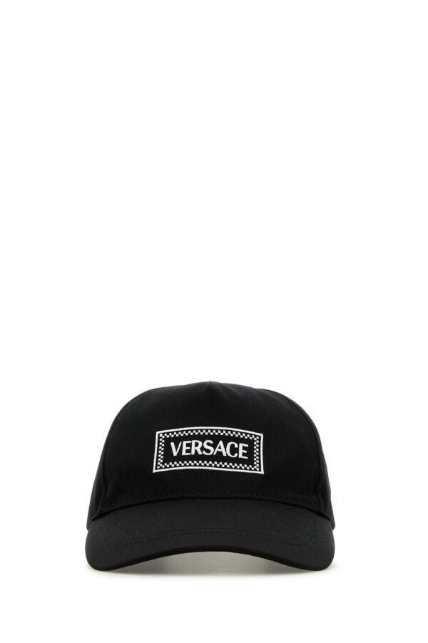 Versace Black Cotton Baseball Cap Size ONE SIZE - 3 Thumbnail
